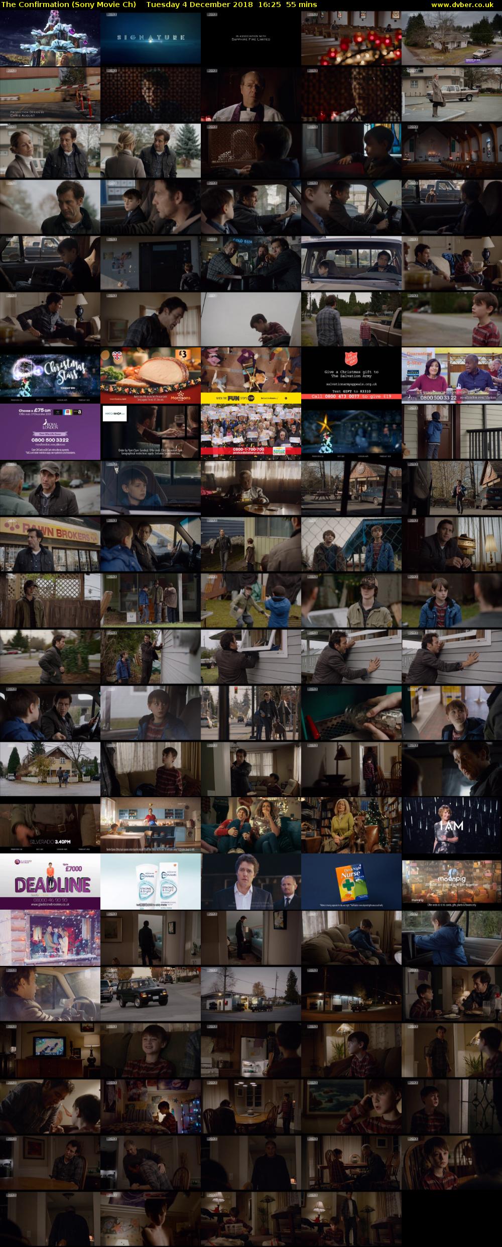 The Confirmation (Sony Movie Ch) Tuesday 4 December 2018 16:25 - 17:20