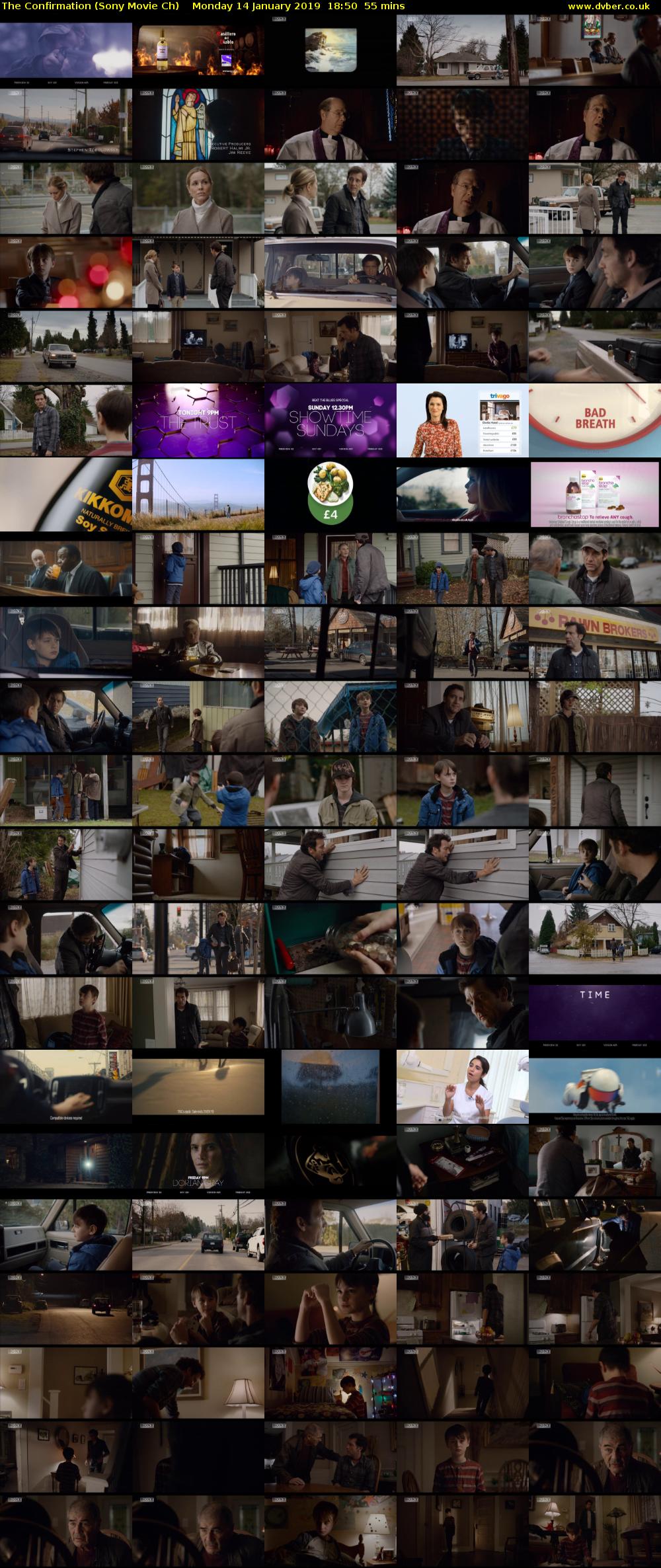 The Confirmation (Sony Movie Ch) Monday 14 January 2019 18:50 - 19:45