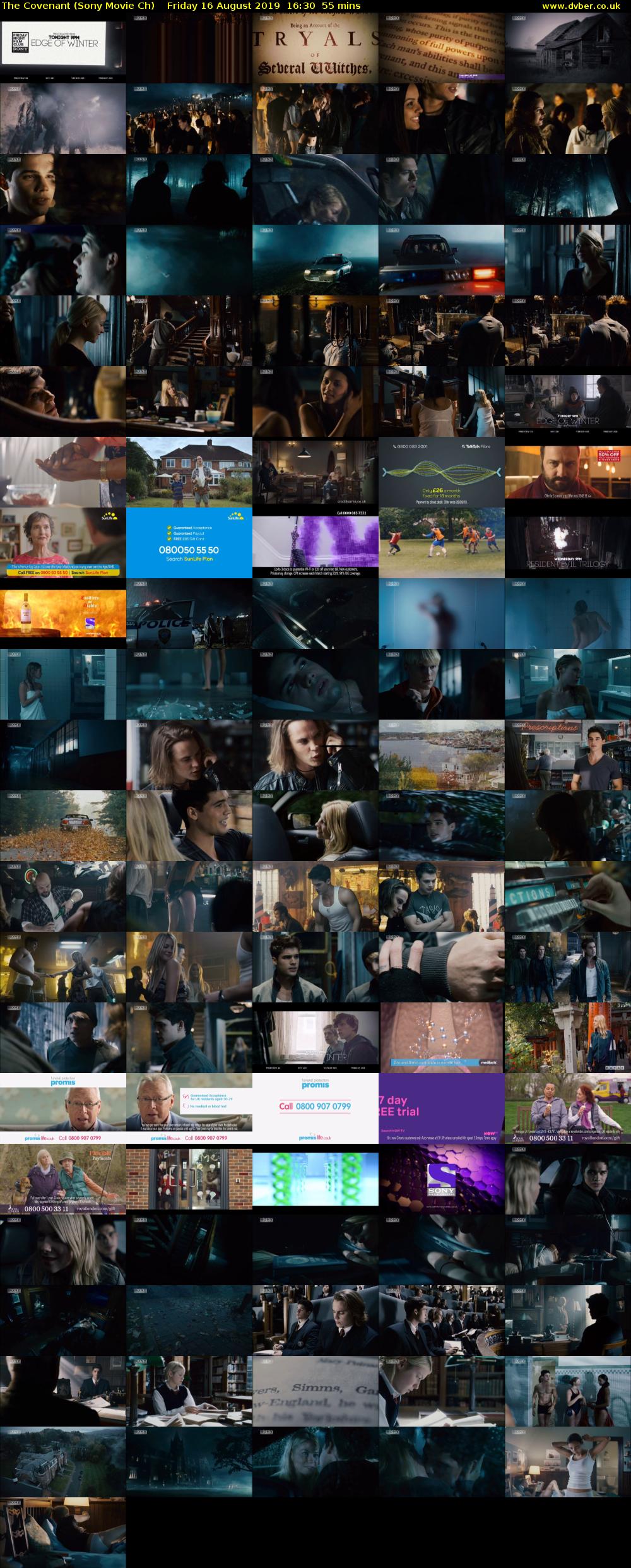 The Covenant (Sony Movie Ch) Friday 16 August 2019 16:30 - 17:25