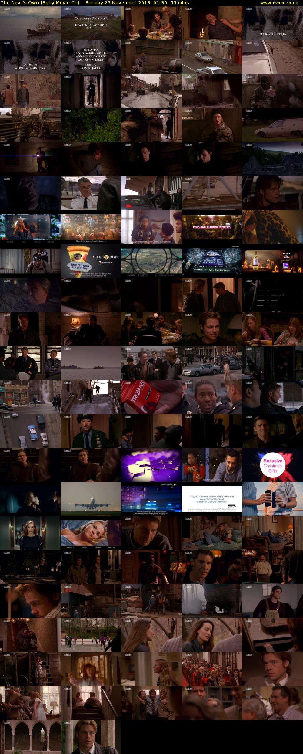 The Devil's Own (Sony Movie Ch) Sunday 25 November 2018 01:30 - 02:25