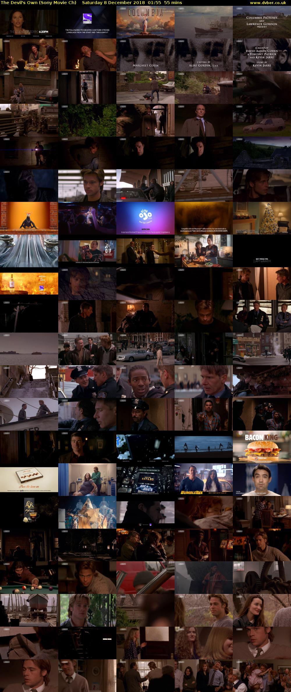 The Devil's Own (Sony Movie Ch) Saturday 8 December 2018 01:55 - 02:50