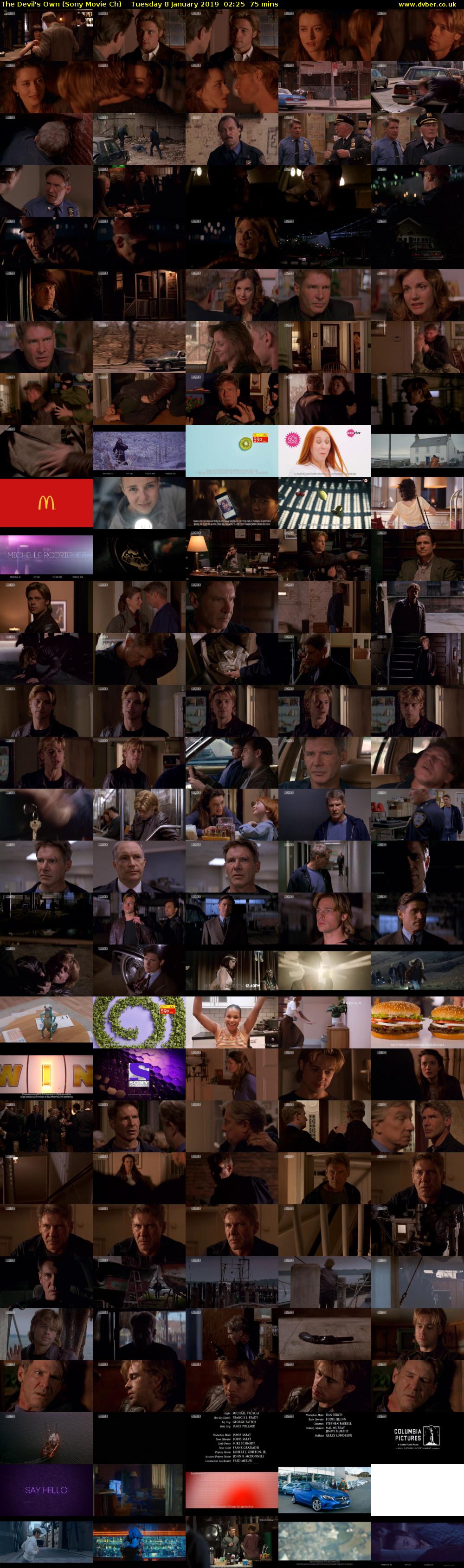 The Devil's Own (Sony Movie Ch) Tuesday 8 January 2019 02:25 - 03:40