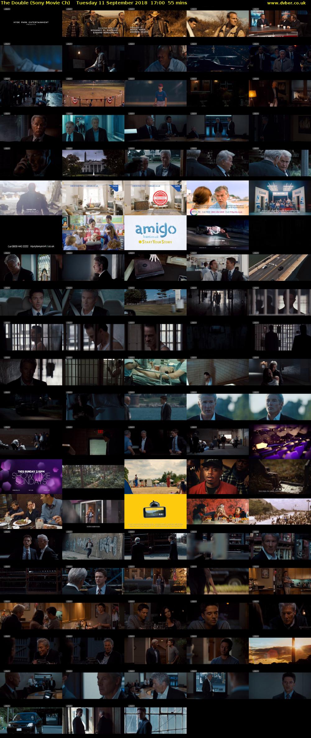 The Double (Sony Movie Ch) Tuesday 11 September 2018 17:00 - 17:55