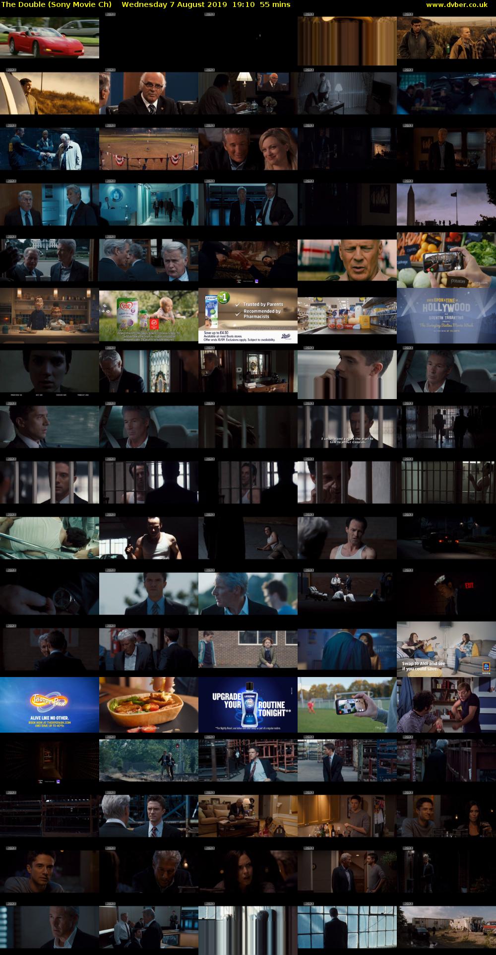 The Double (Sony Movie Ch) Wednesday 7 August 2019 19:10 - 20:05