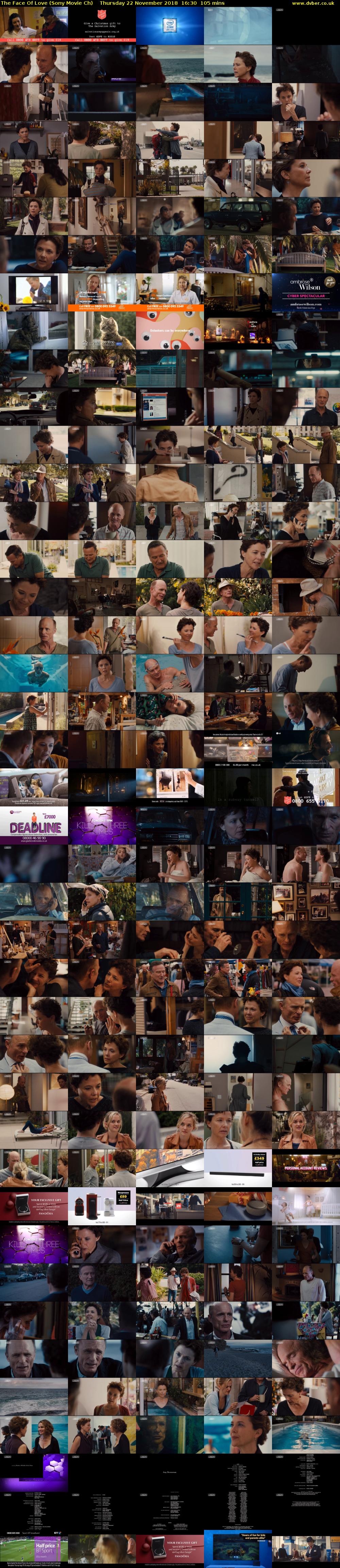 The Face Of Love (Sony Movie Ch) Thursday 22 November 2018 16:30 - 18:15