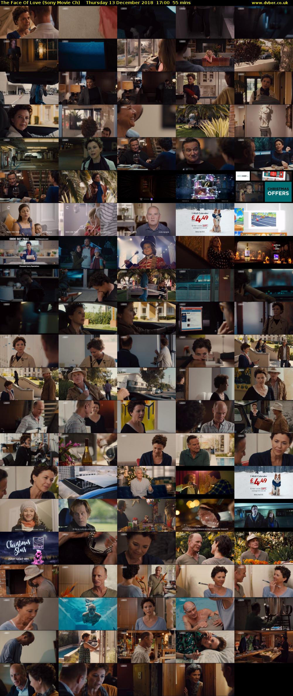 The Face Of Love (Sony Movie Ch) Thursday 13 December 2018 17:00 - 17:55