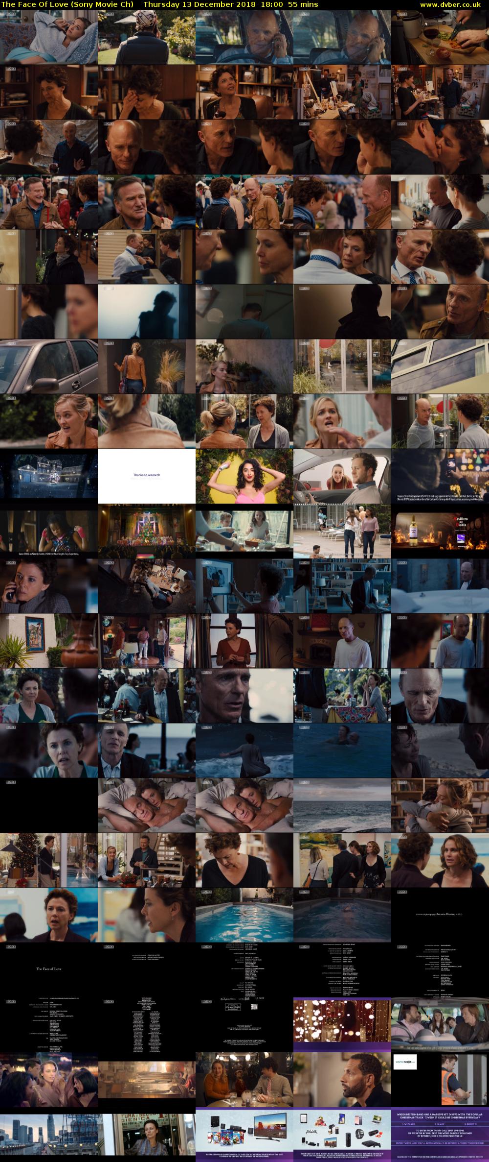 The Face Of Love (Sony Movie Ch) Thursday 13 December 2018 18:00 - 18:55