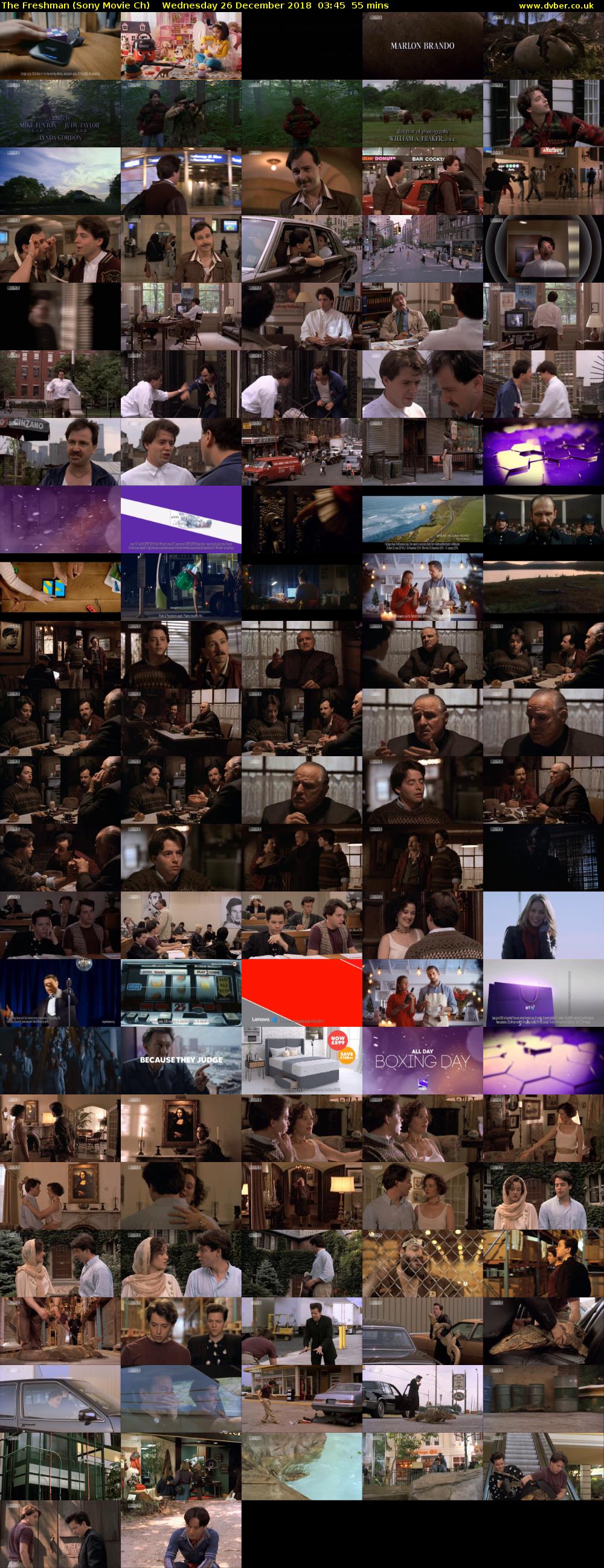 The Freshman (Sony Movie Ch) Wednesday 26 December 2018 03:45 - 04:40