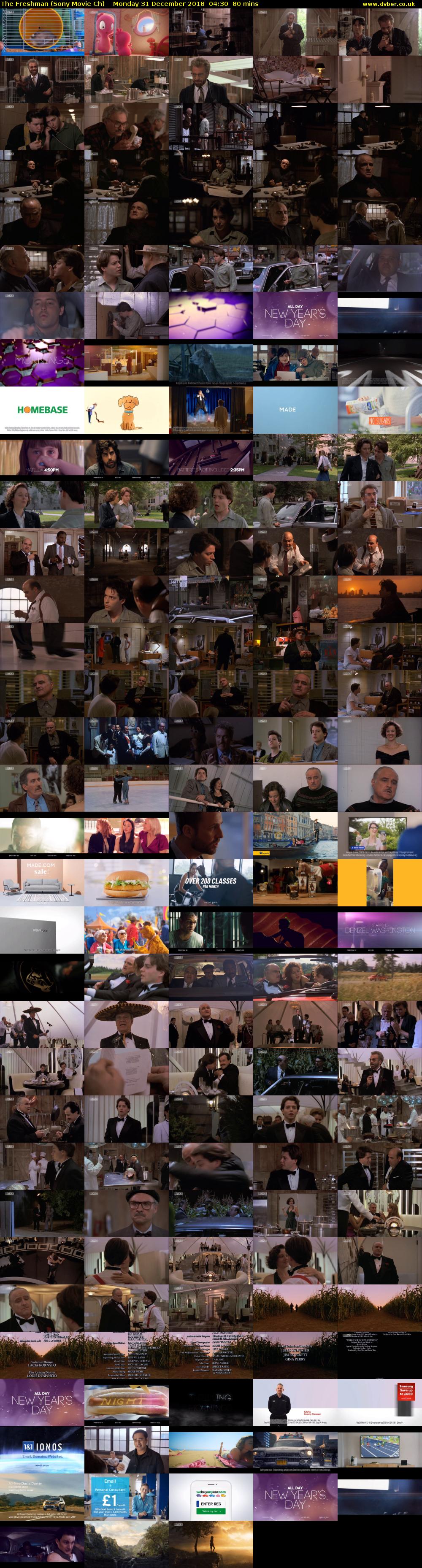 The Freshman (Sony Movie Ch) Monday 31 December 2018 04:30 - 05:50