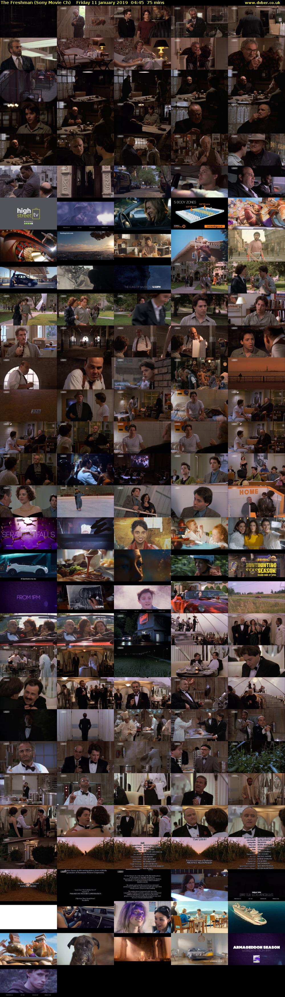 The Freshman (Sony Movie Ch) Friday 11 January 2019 04:45 - 06:00