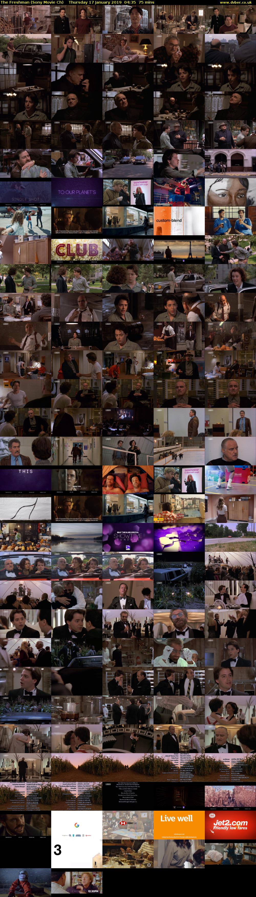 The Freshman (Sony Movie Ch) Thursday 17 January 2019 04:35 - 05:50