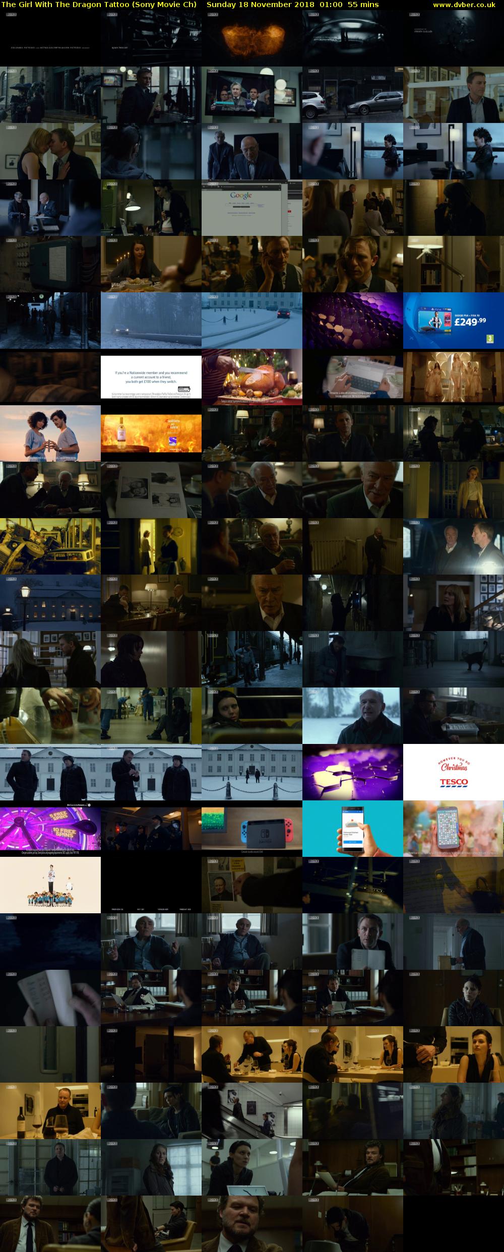 The Girl With The Dragon Tattoo (Sony Movie Ch) Sunday 18 November 2018 01:00 - 01:55