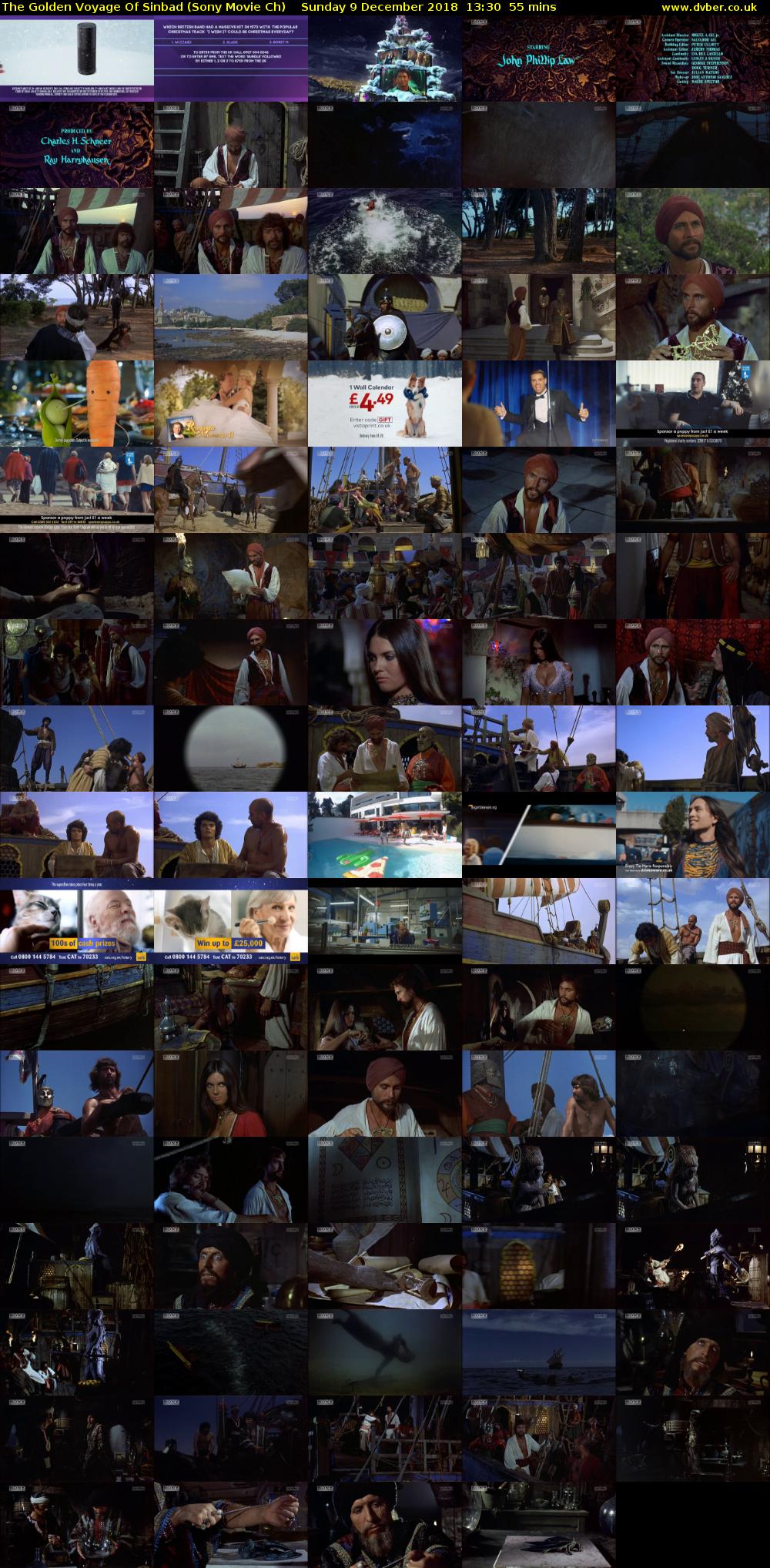 The Golden Voyage Of Sinbad (Sony Movie Ch) Sunday 9 December 2018 13:30 - 14:25