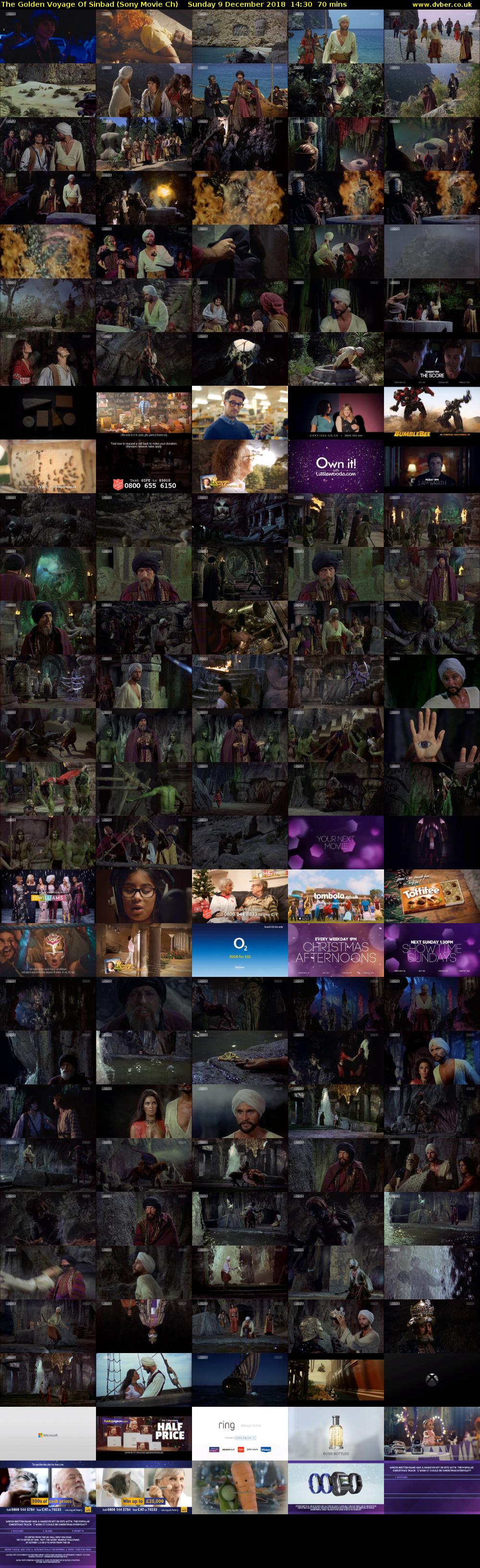 The Golden Voyage Of Sinbad (Sony Movie Ch) Sunday 9 December 2018 14:30 - 15:40