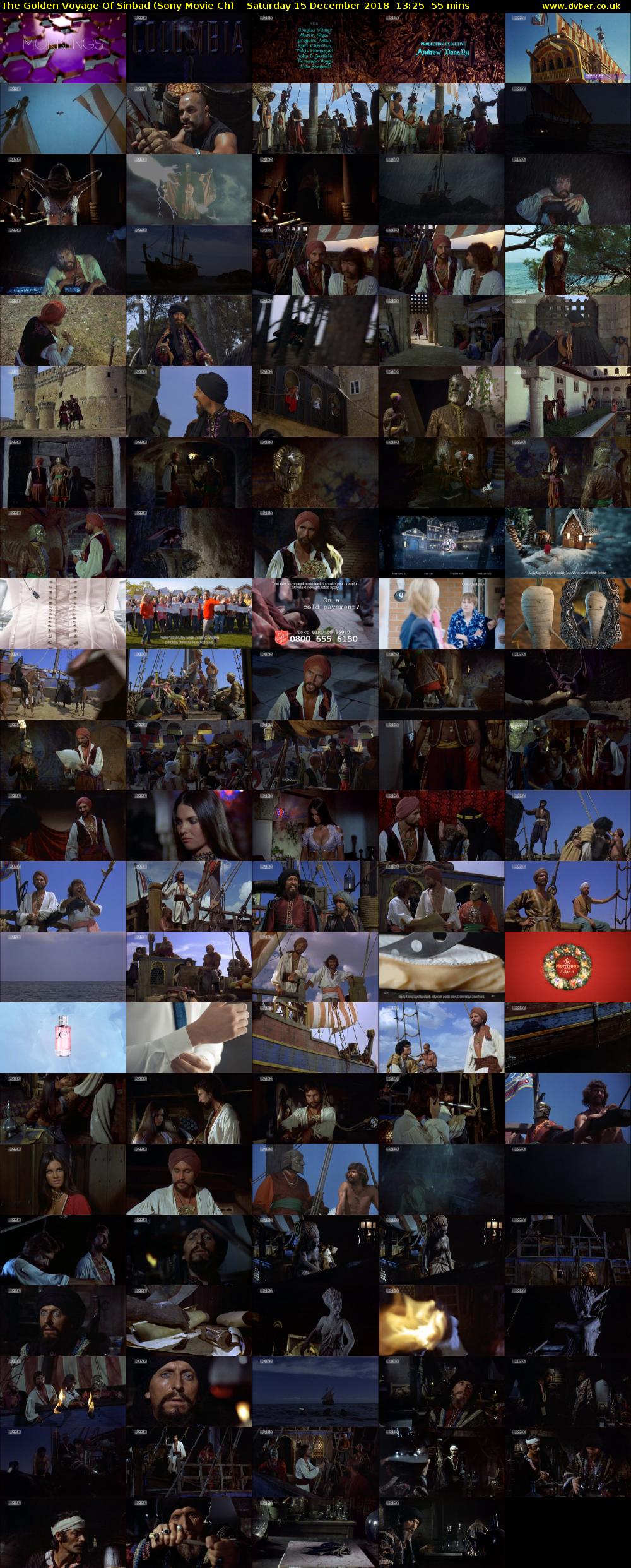 The Golden Voyage Of Sinbad (Sony Movie Ch) Saturday 15 December 2018 13:25 - 14:20