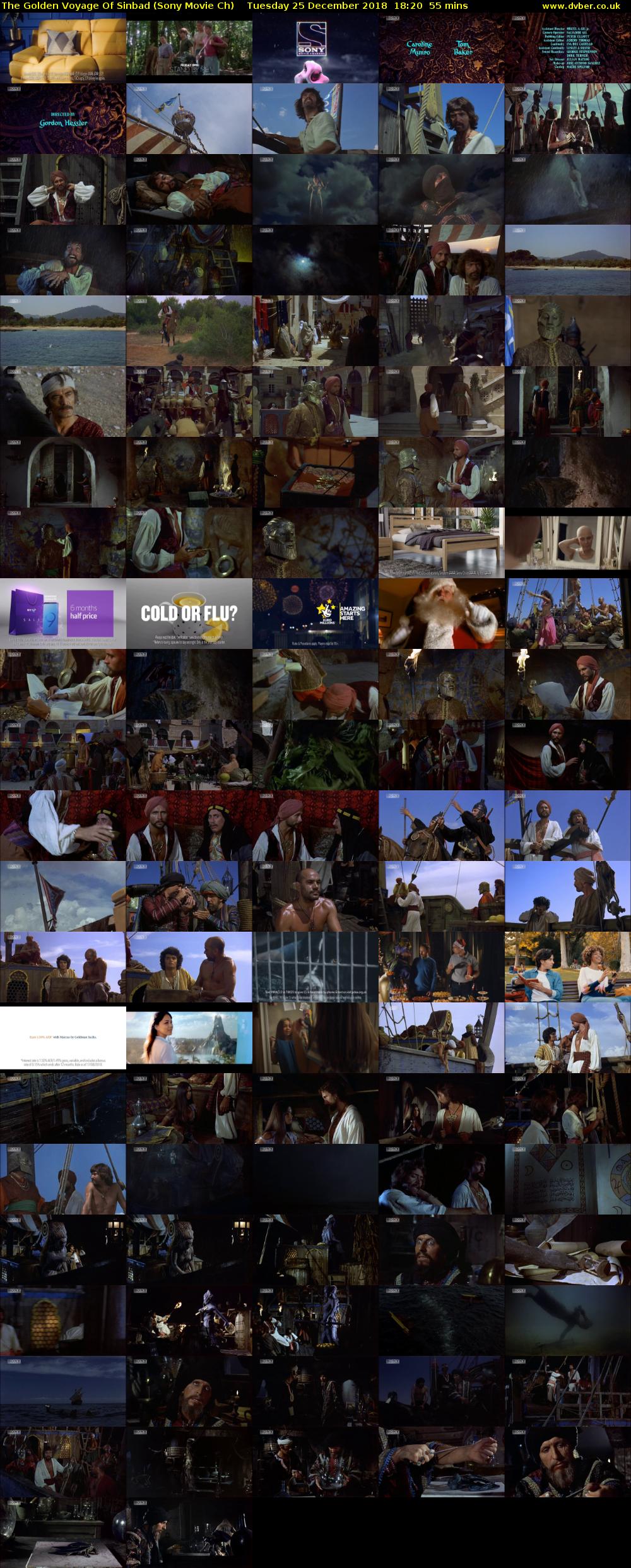 The Golden Voyage Of Sinbad (Sony Movie Ch) Tuesday 25 December 2018 18:20 - 19:15