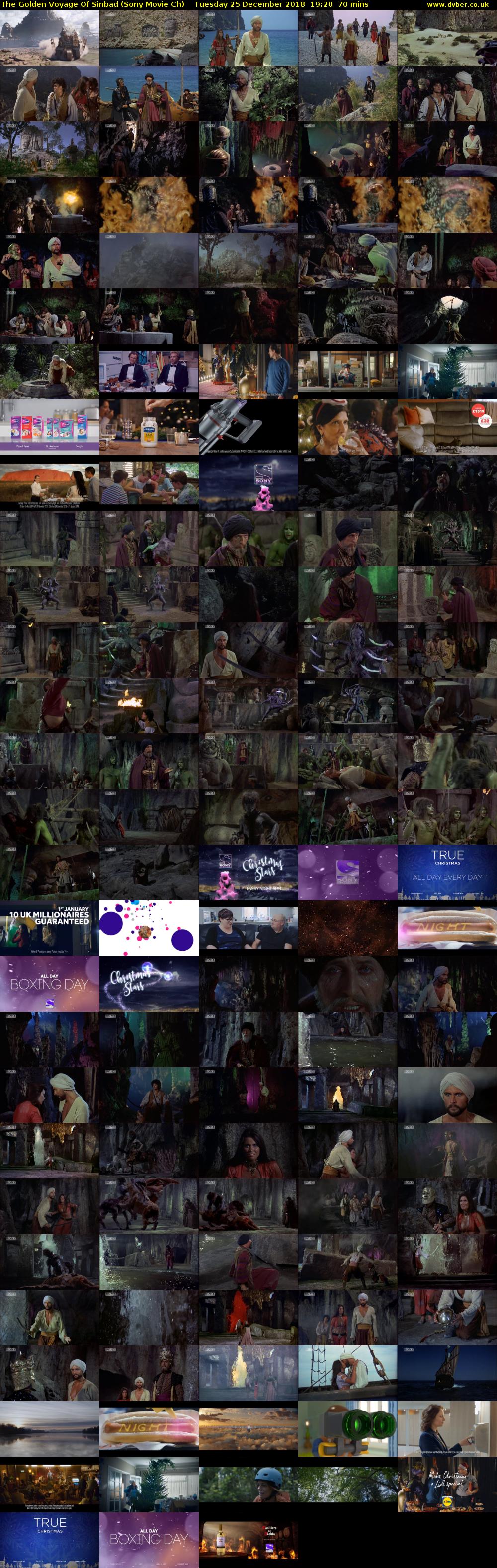 The Golden Voyage Of Sinbad (Sony Movie Ch) Tuesday 25 December 2018 19:20 - 20:30