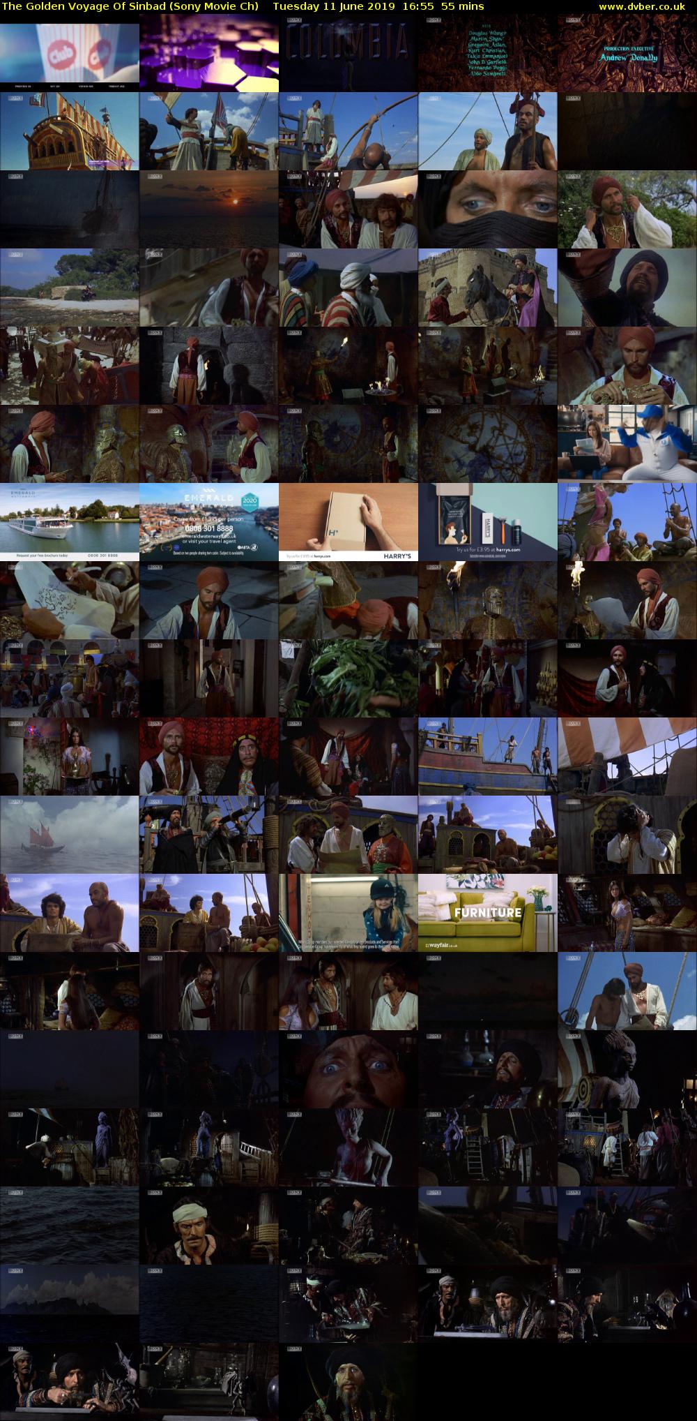 The Golden Voyage Of Sinbad (Sony Movie Ch) Tuesday 11 June 2019 16:55 - 17:50