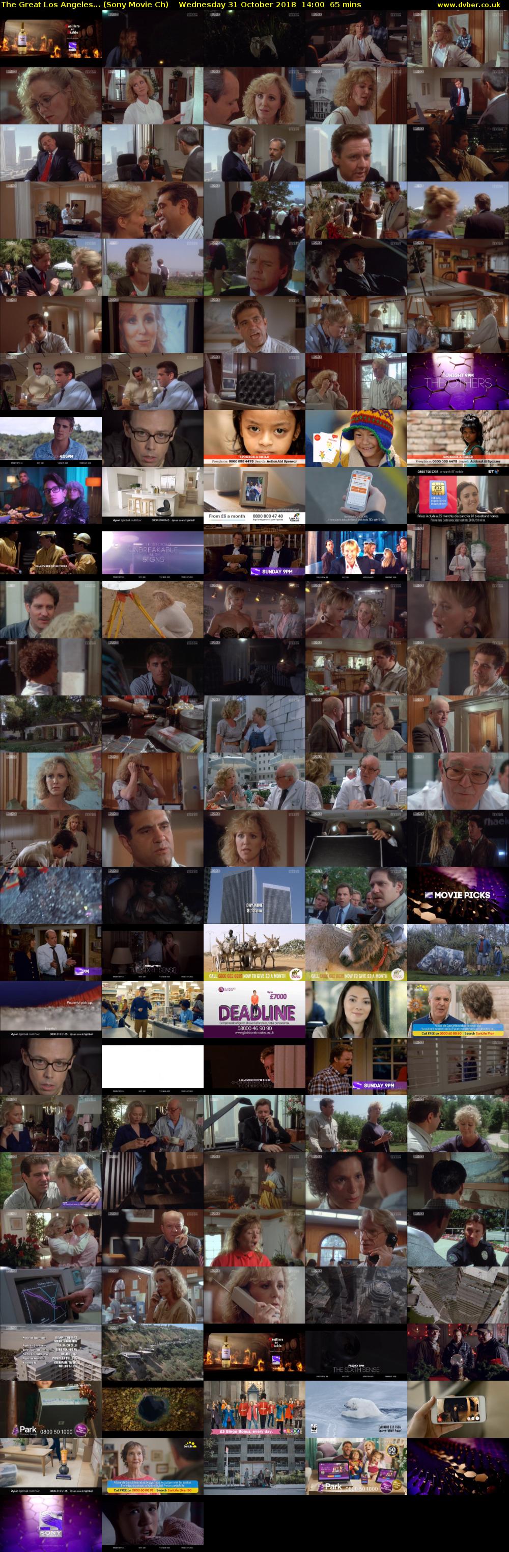 The Great Los Angeles... (Sony Movie Ch) Wednesday 31 October 2018 14:00 - 15:05