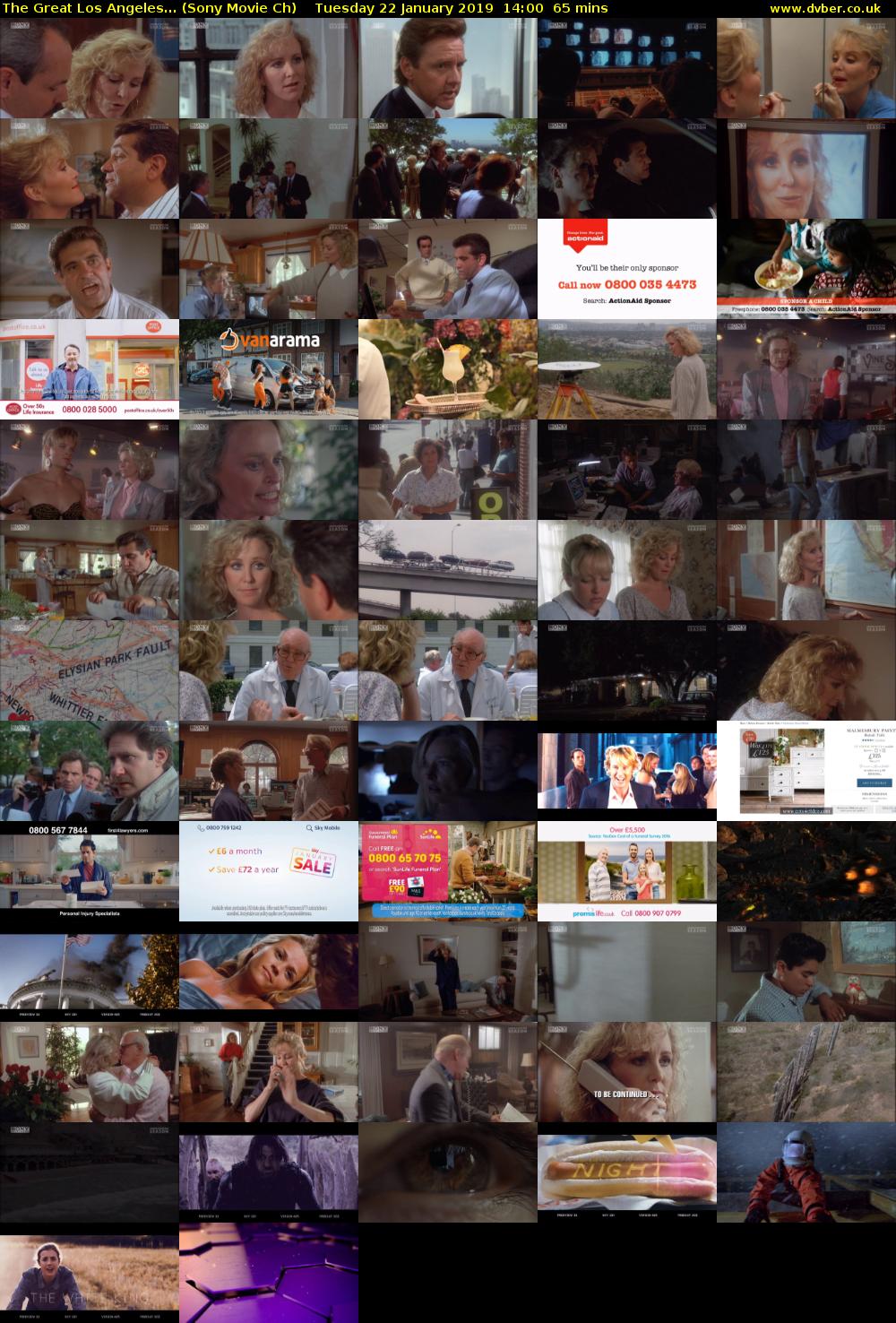 The Great Los Angeles... (Sony Movie Ch) Tuesday 22 January 2019 14:00 - 15:05