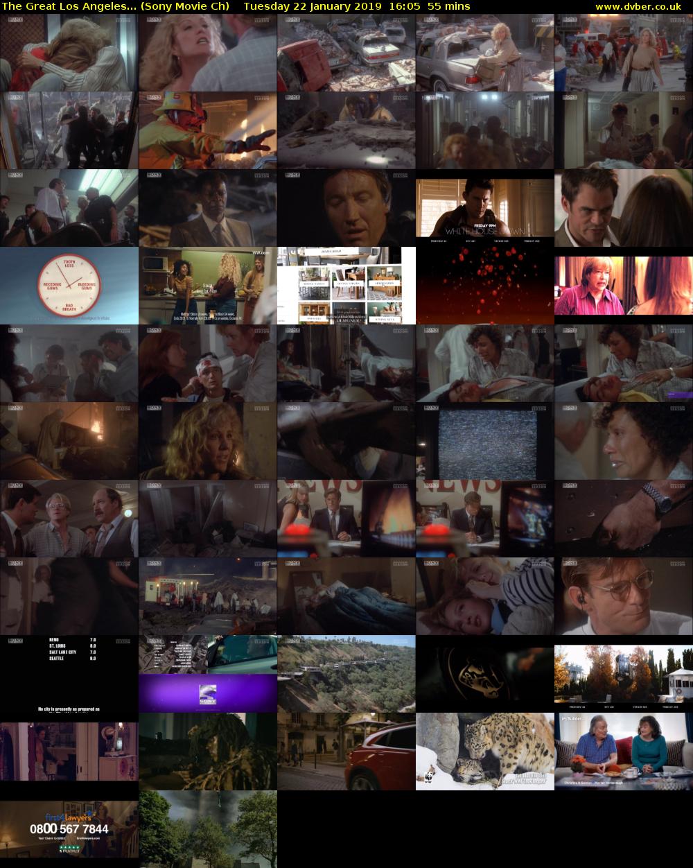 The Great Los Angeles... (Sony Movie Ch) Tuesday 22 January 2019 16:05 - 17:00