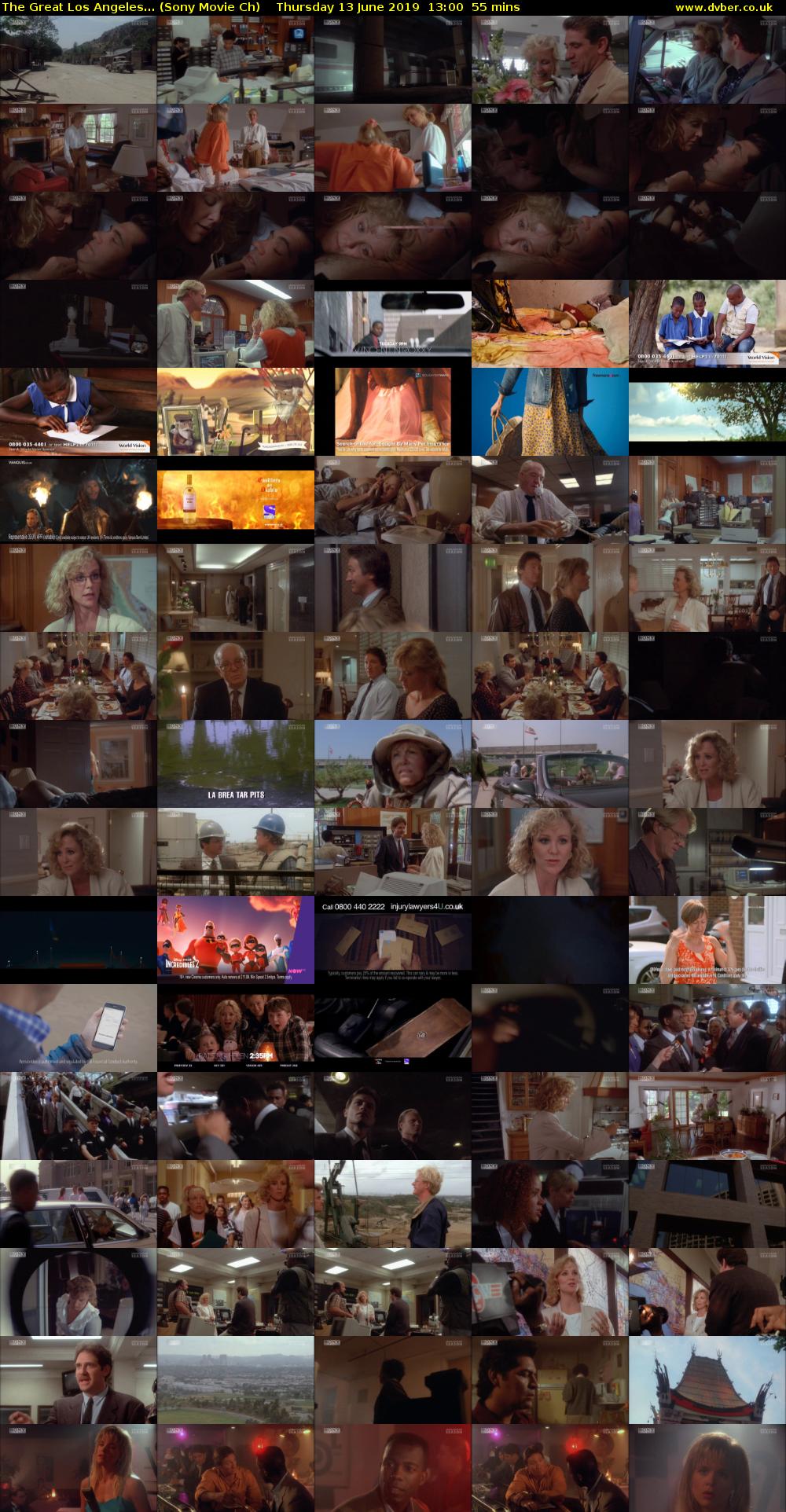 The Great Los Angeles... (Sony Movie Ch) Thursday 13 June 2019 13:00 - 13:55