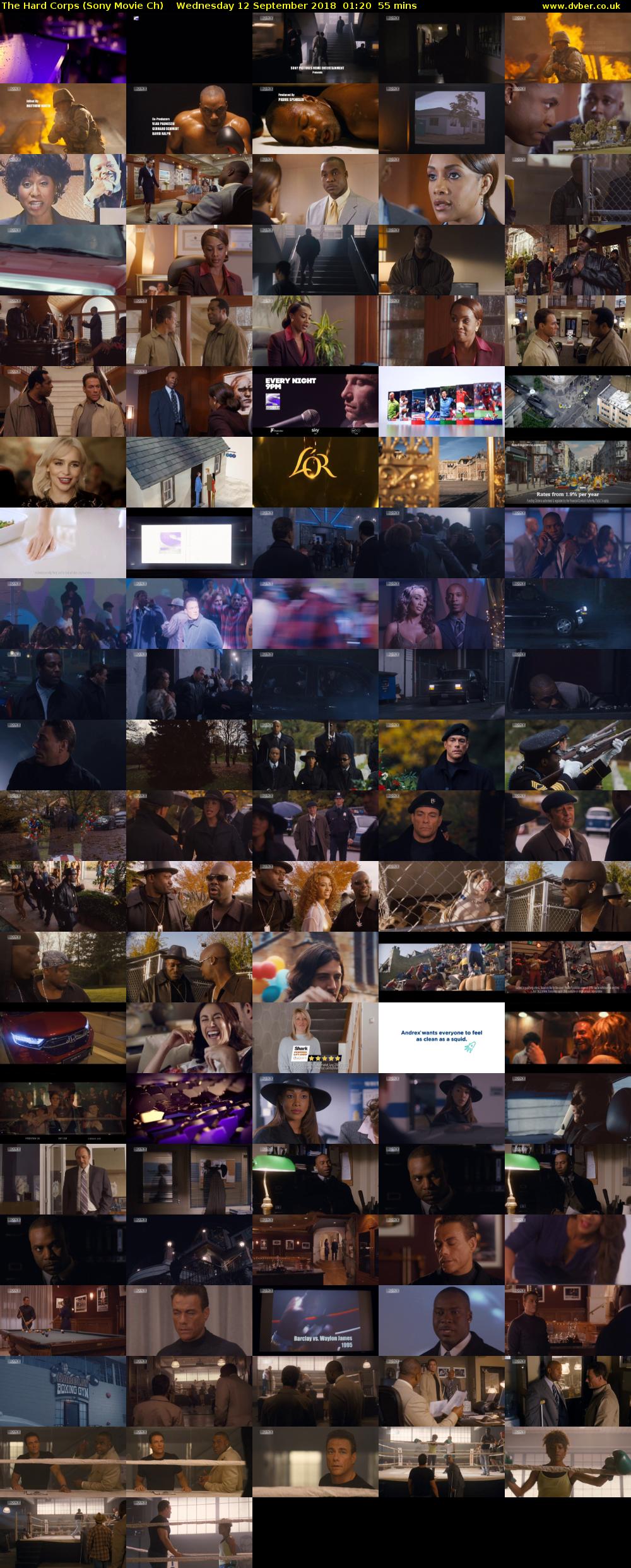 The Hard Corps (Sony Movie Ch) Wednesday 12 September 2018 01:20 - 02:15