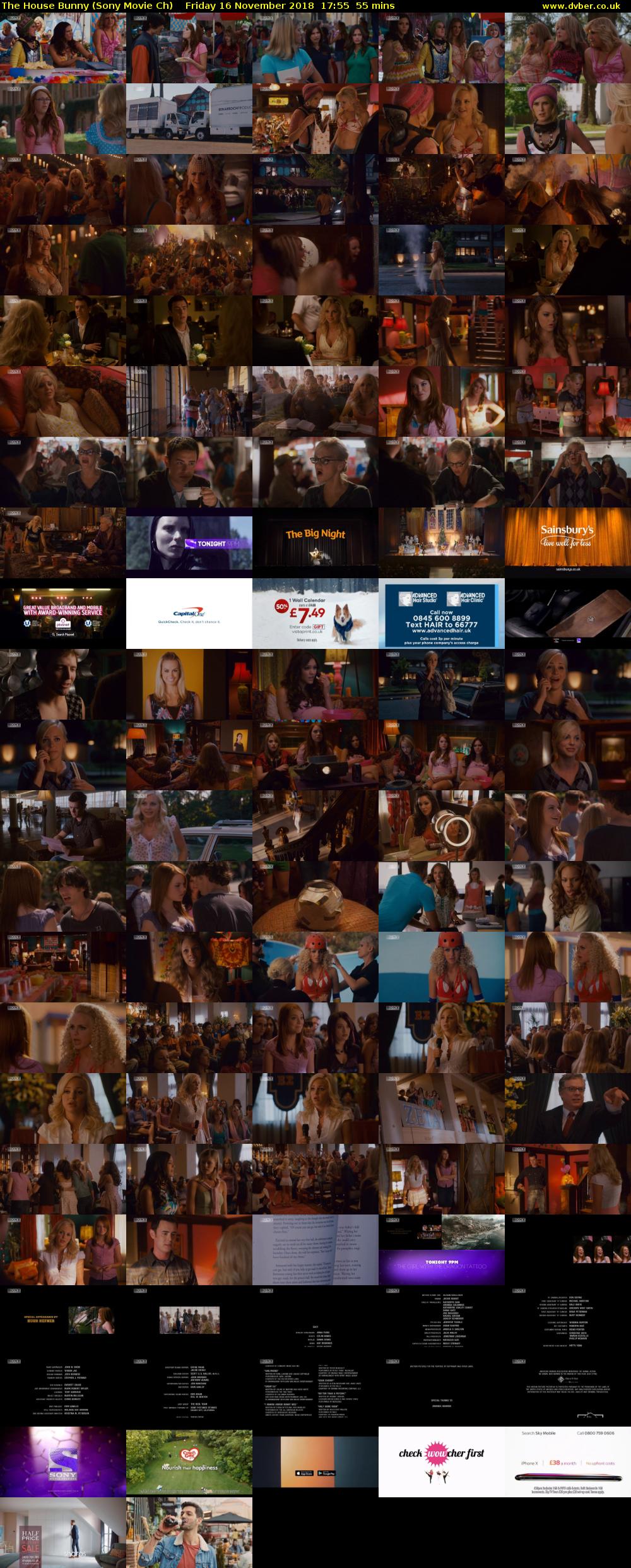 The House Bunny (Sony Movie Ch) Friday 16 November 2018 17:55 - 18:50
