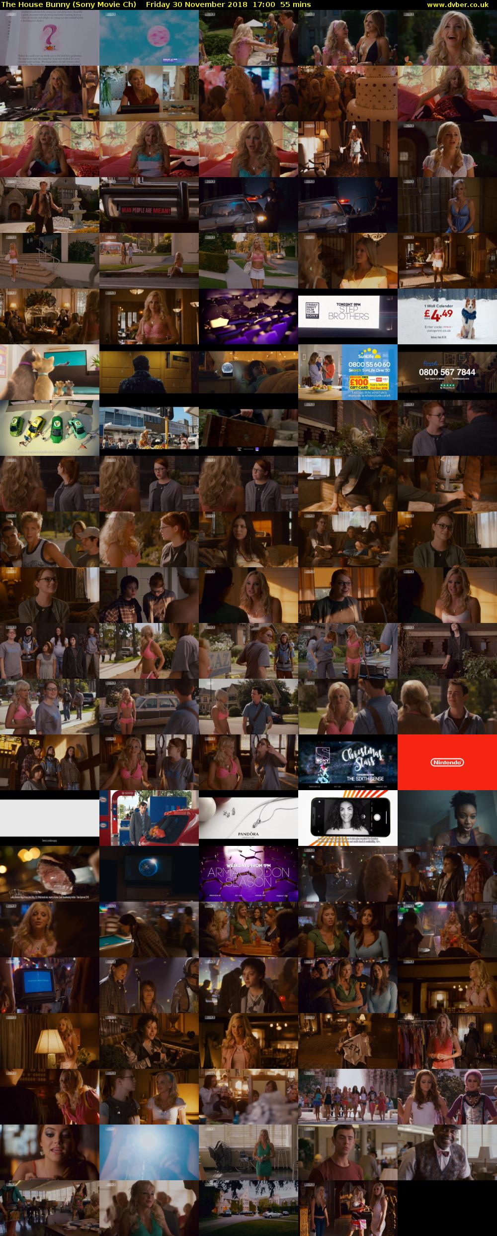 The House Bunny (Sony Movie Ch) Friday 30 November 2018 17:00 - 17:55