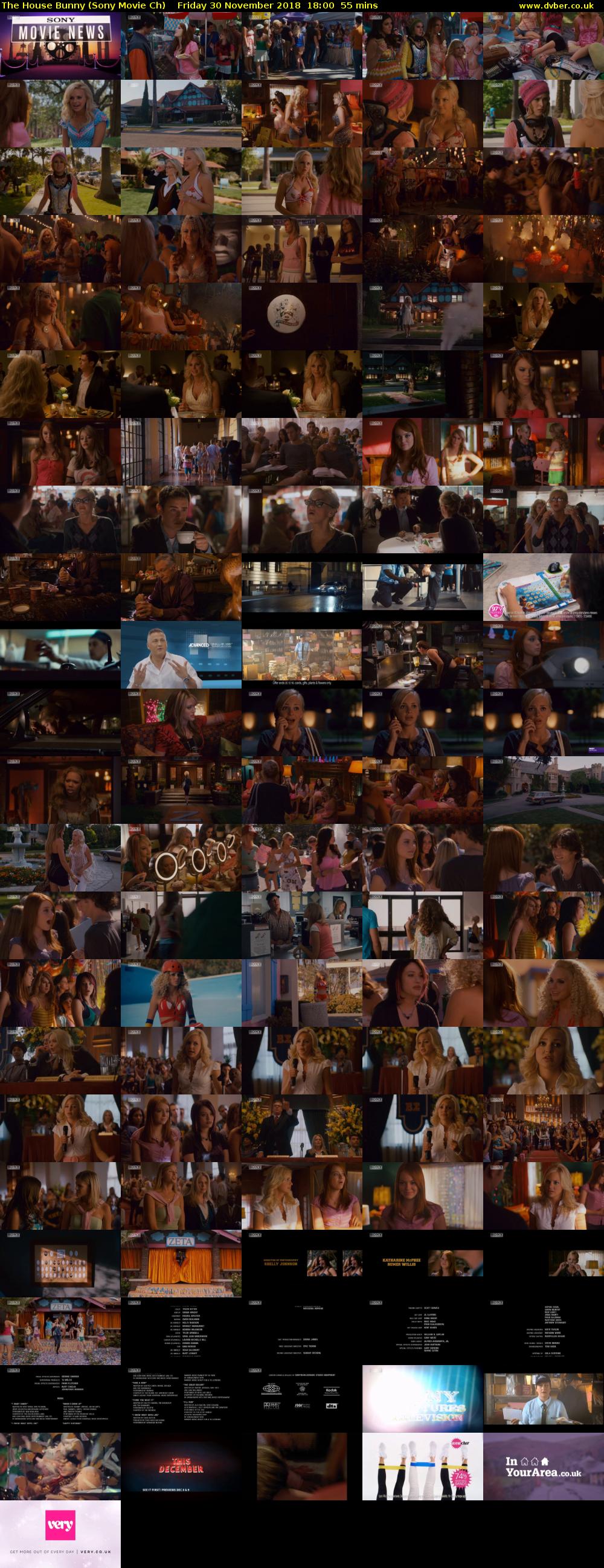 The House Bunny (Sony Movie Ch) Friday 30 November 2018 18:00 - 18:55