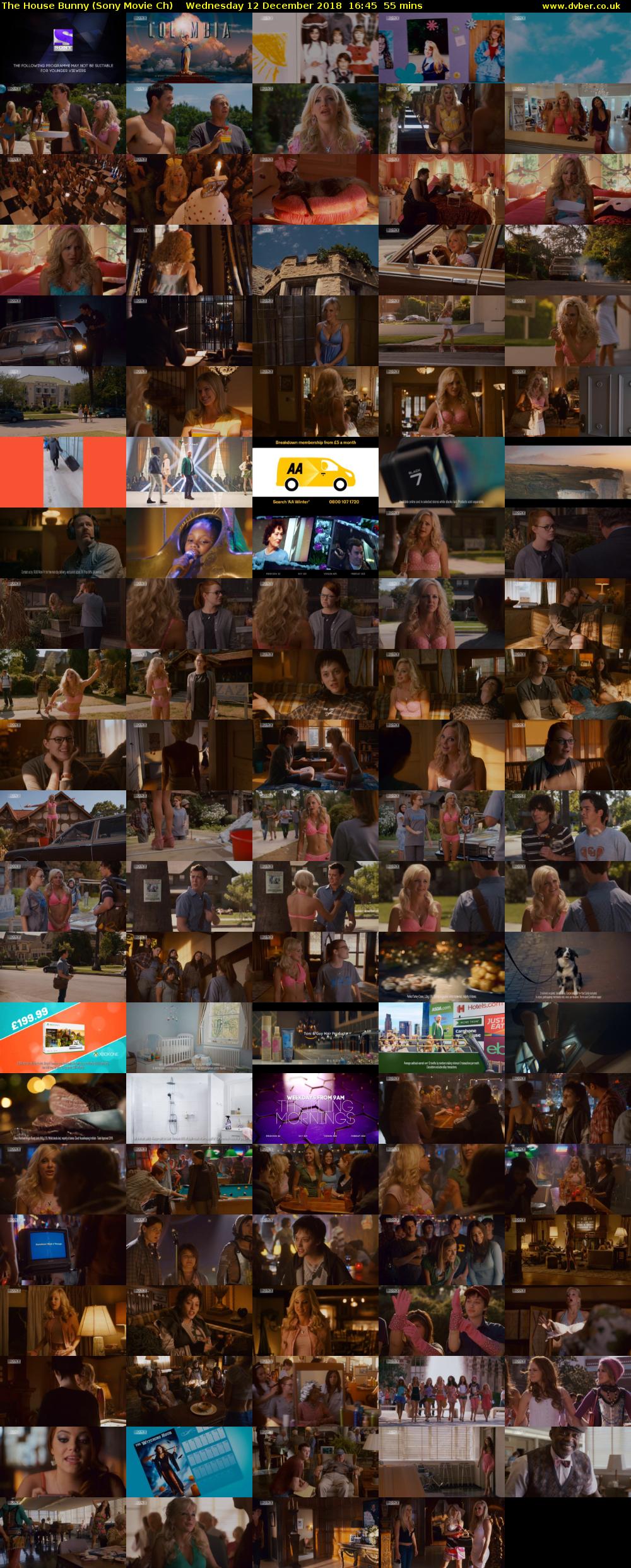 The House Bunny (Sony Movie Ch) Wednesday 12 December 2018 16:45 - 17:40
