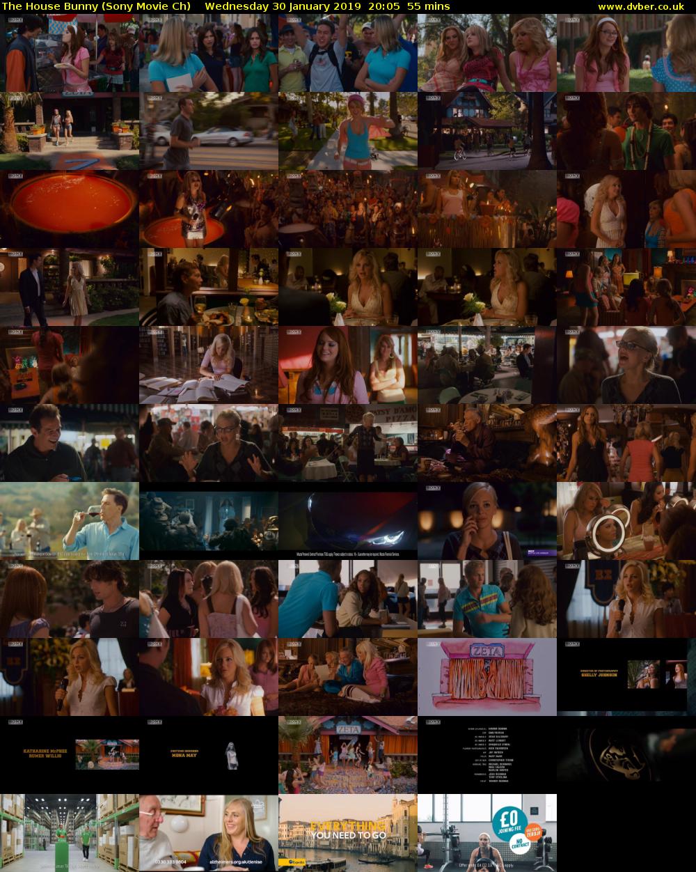 The House Bunny (Sony Movie Ch) Wednesday 30 January 2019 20:05 - 21:00