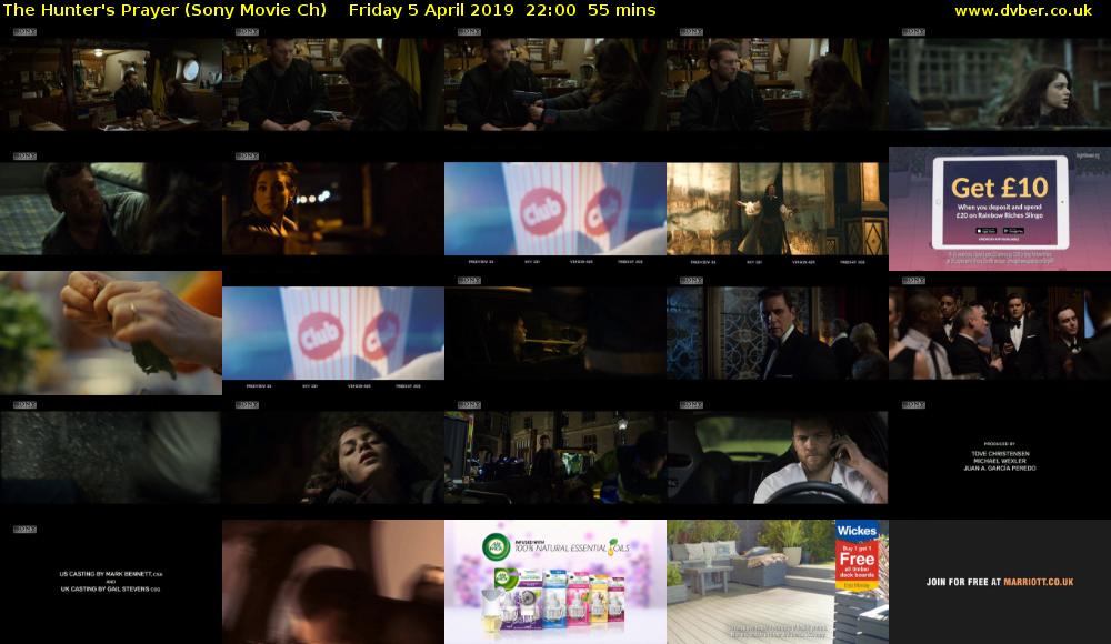 The Hunter's Prayer (Sony Movie Ch) Friday 5 April 2019 22:00 - 22:55