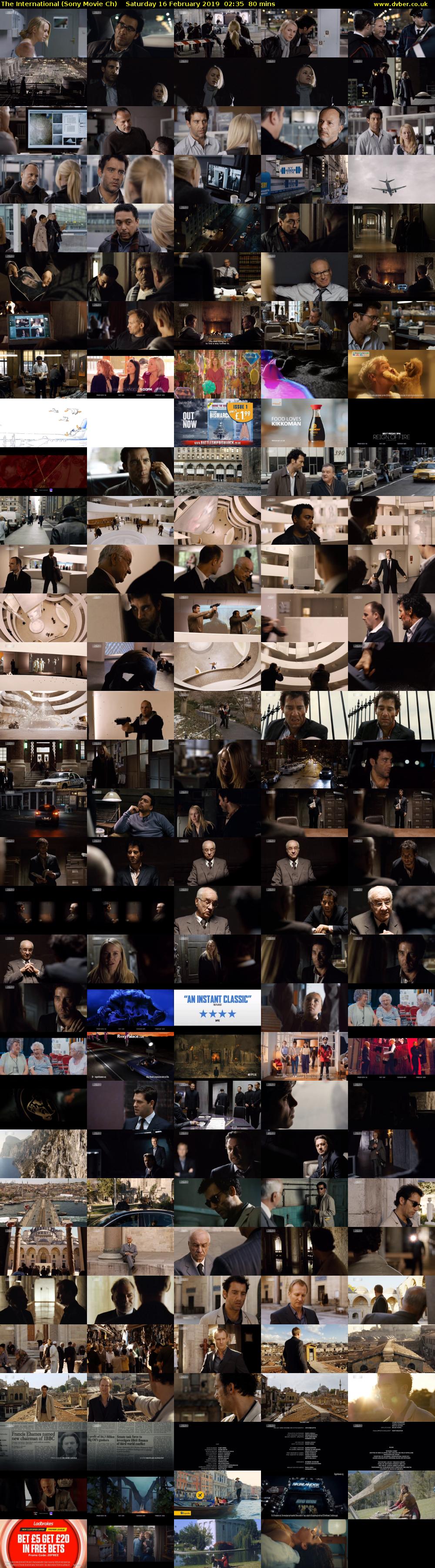 The International (Sony Movie Ch) Saturday 16 February 2019 02:35 - 03:55