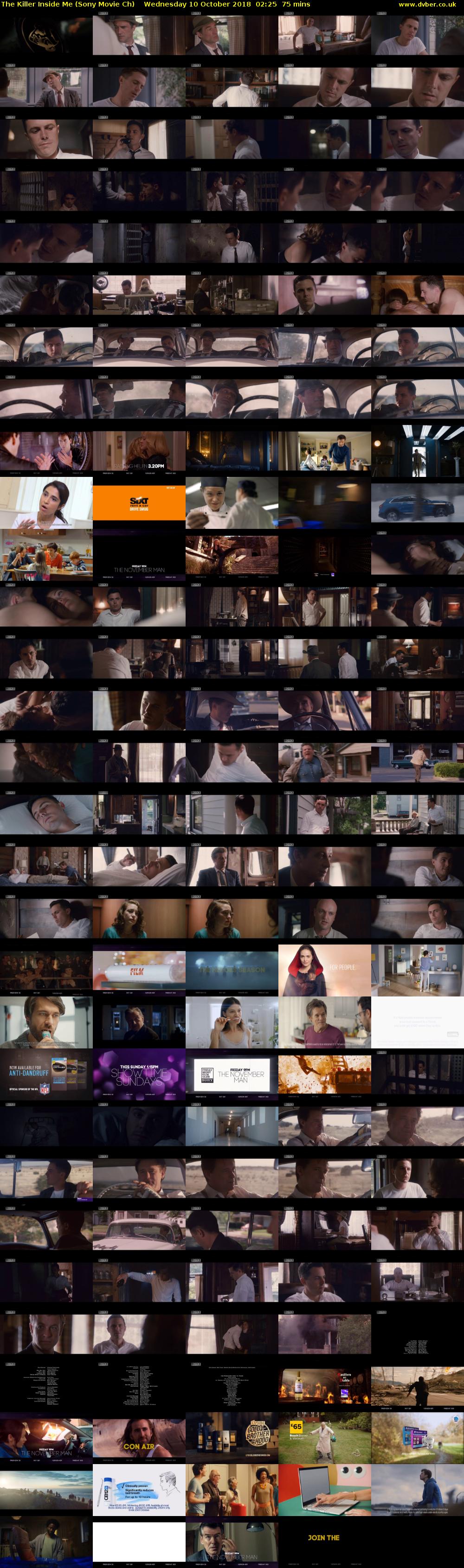 The Killer Inside Me (Sony Movie Ch) Wednesday 10 October 2018 02:25 - 03:40