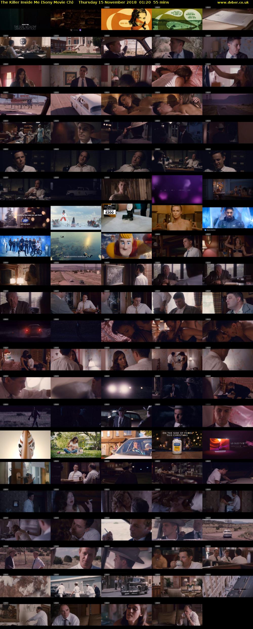 The Killer Inside Me (Sony Movie Ch) Thursday 15 November 2018 01:20 - 02:15