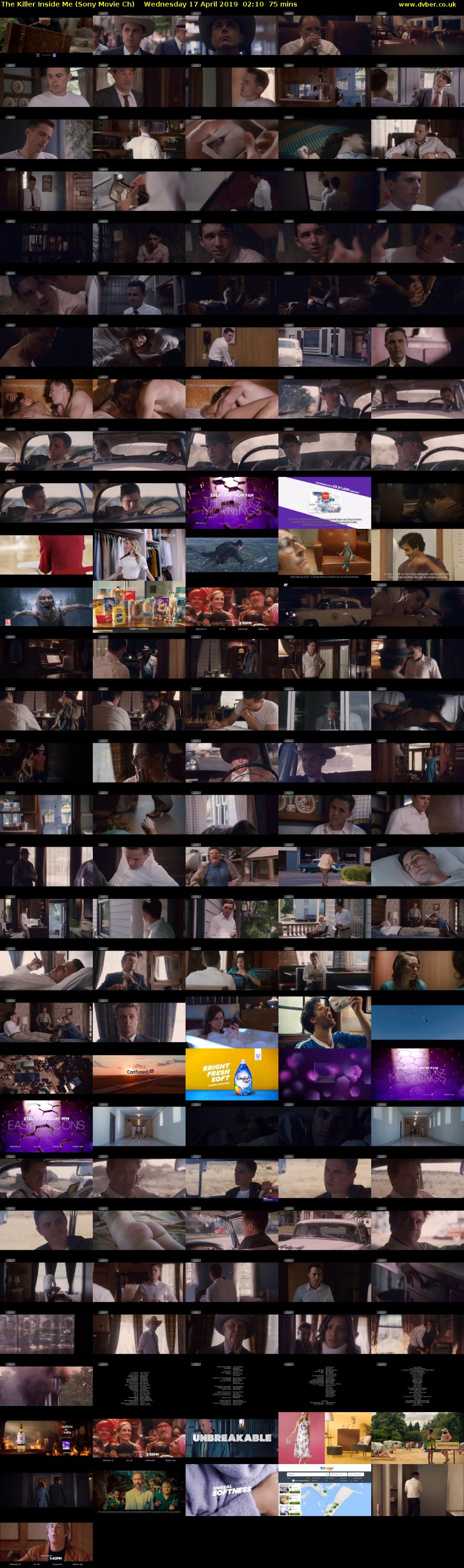 The Killer Inside Me (Sony Movie Ch) Wednesday 17 April 2019 02:10 - 03:25