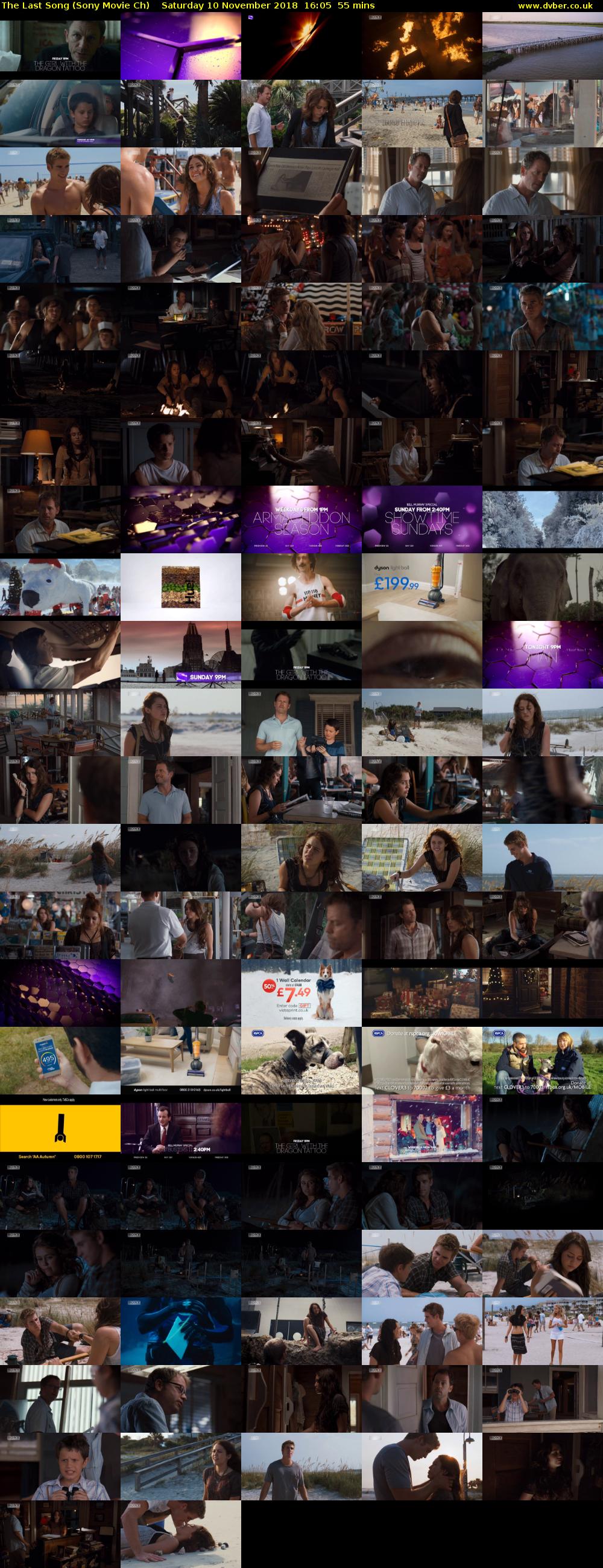 The Last Song (Sony Movie Ch) Saturday 10 November 2018 16:05 - 17:00