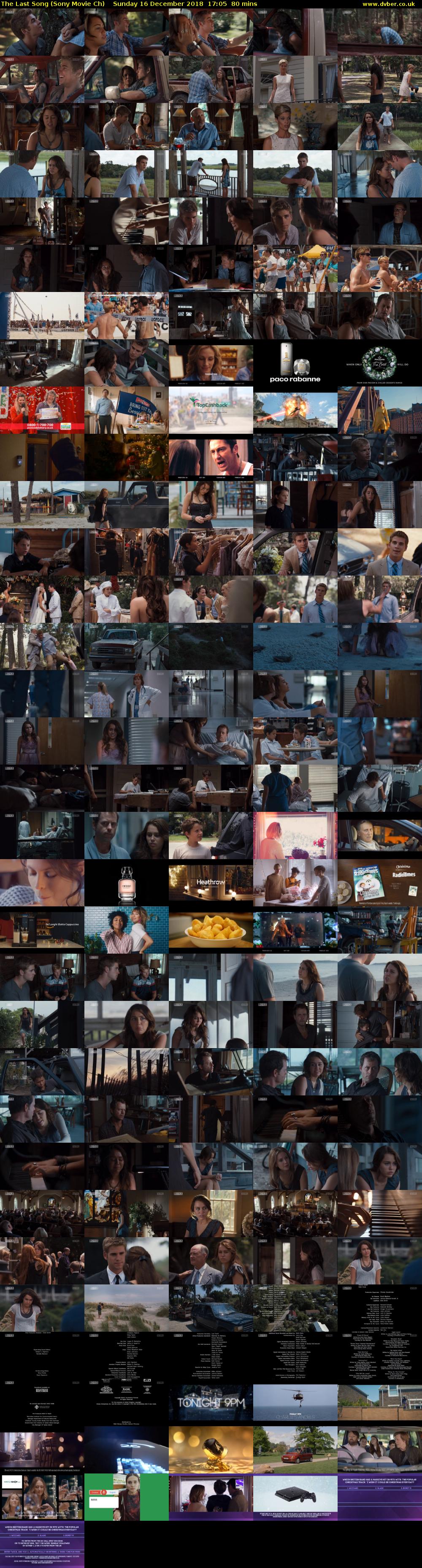 The Last Song (Sony Movie Ch) Sunday 16 December 2018 17:05 - 18:25