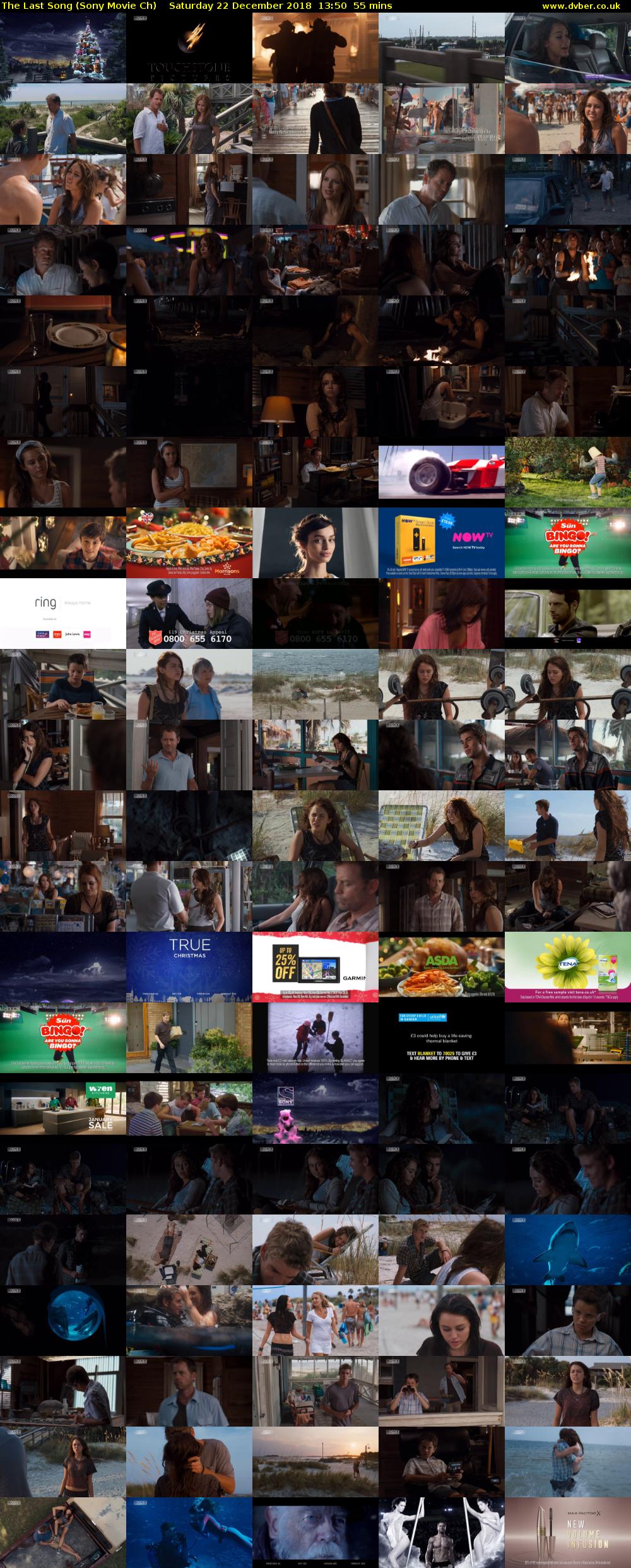 The Last Song (Sony Movie Ch) Saturday 22 December 2018 13:50 - 14:45