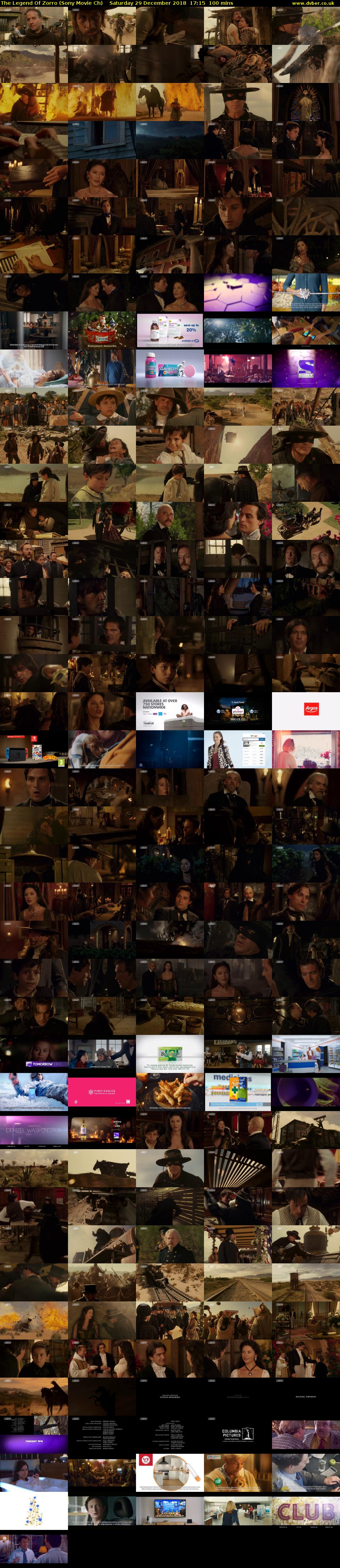 The Legend Of Zorro (Sony Movie Ch) Saturday 29 December 2018 17:15 - 18:55