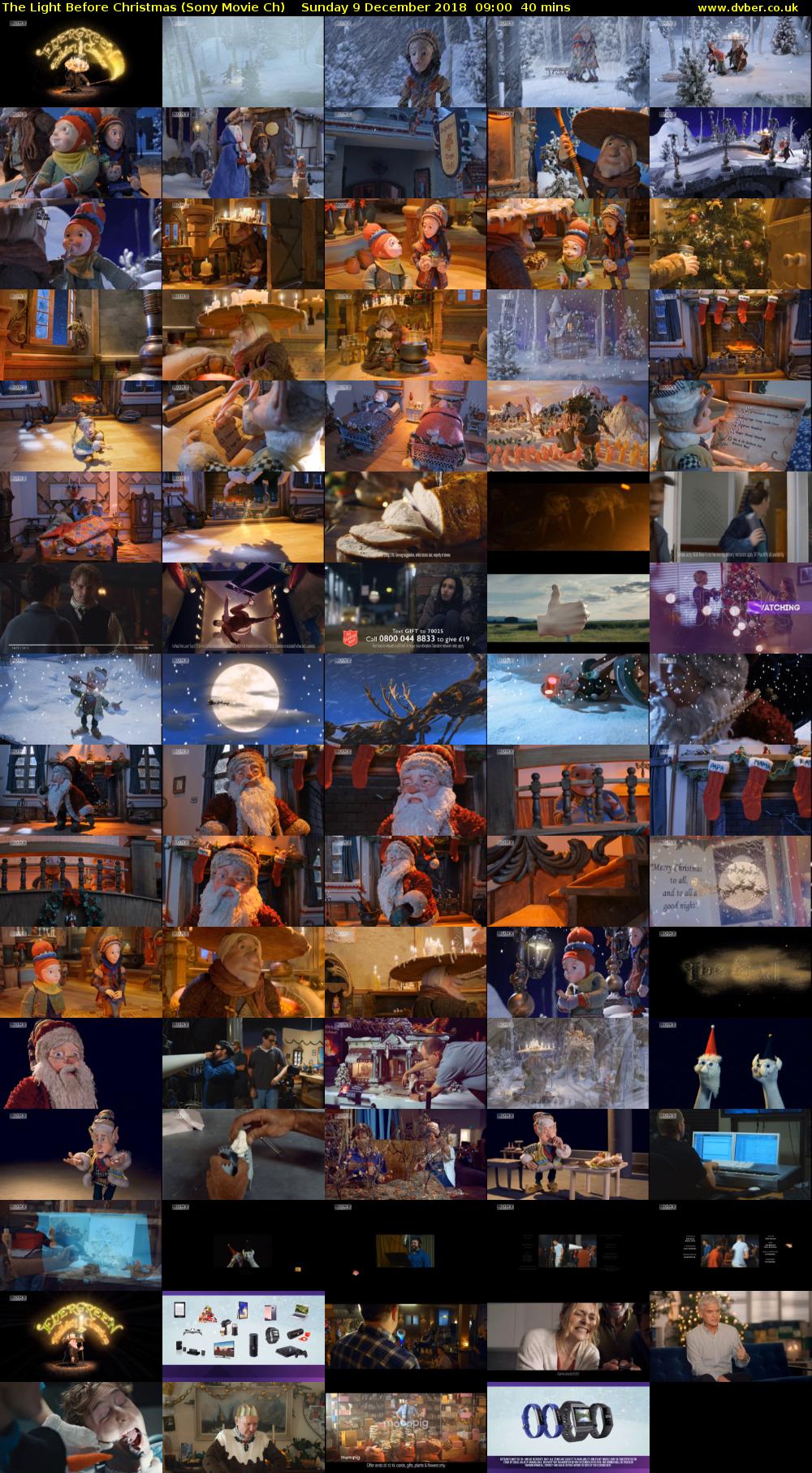 The Light Before Christmas (Sony Movie Ch) Sunday 9 December 2018 09:00 - 09:40