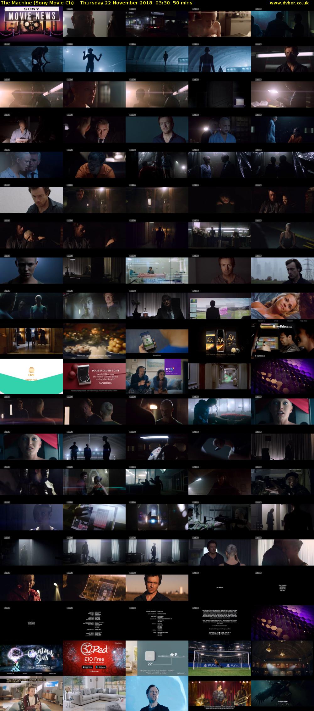 The Machine (Sony Movie Ch) Thursday 22 November 2018 03:30 - 04:20