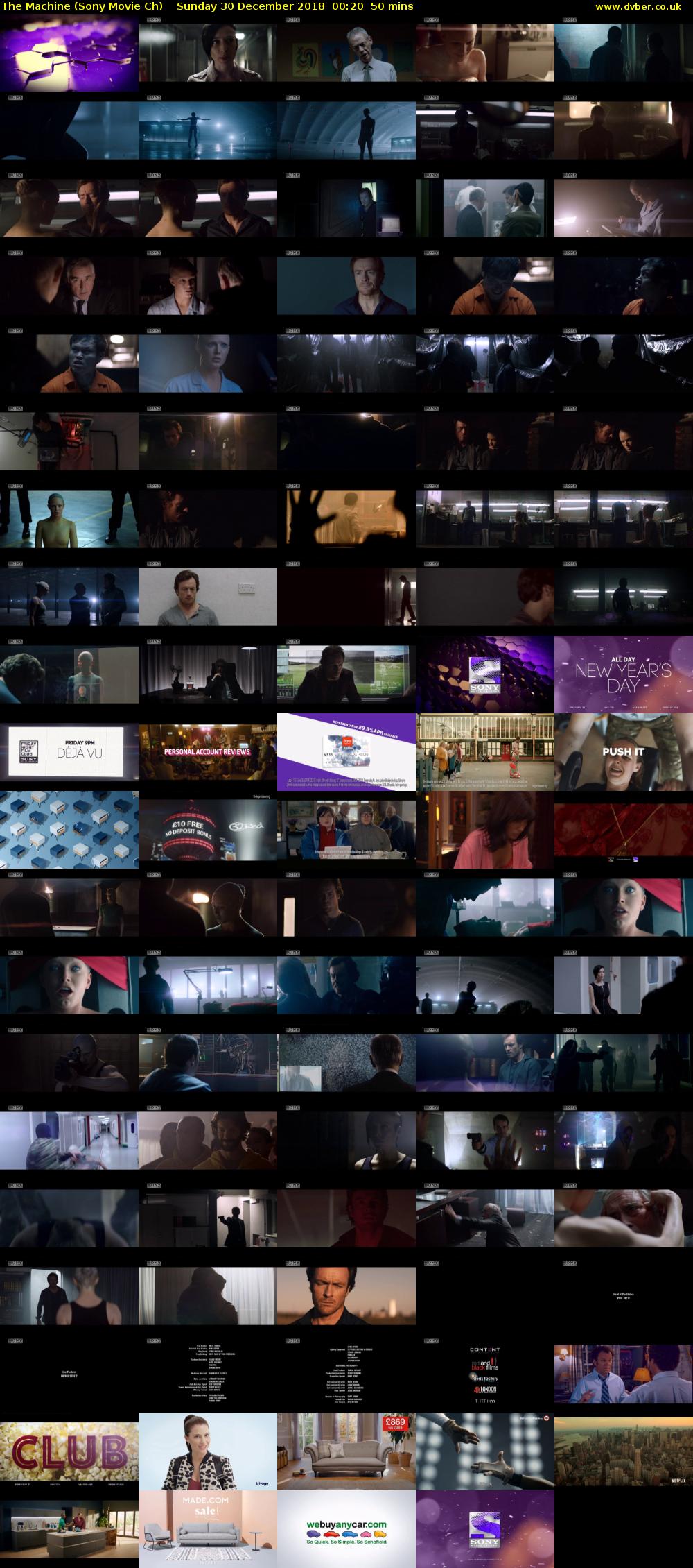 The Machine (Sony Movie Ch) Sunday 30 December 2018 00:20 - 01:10