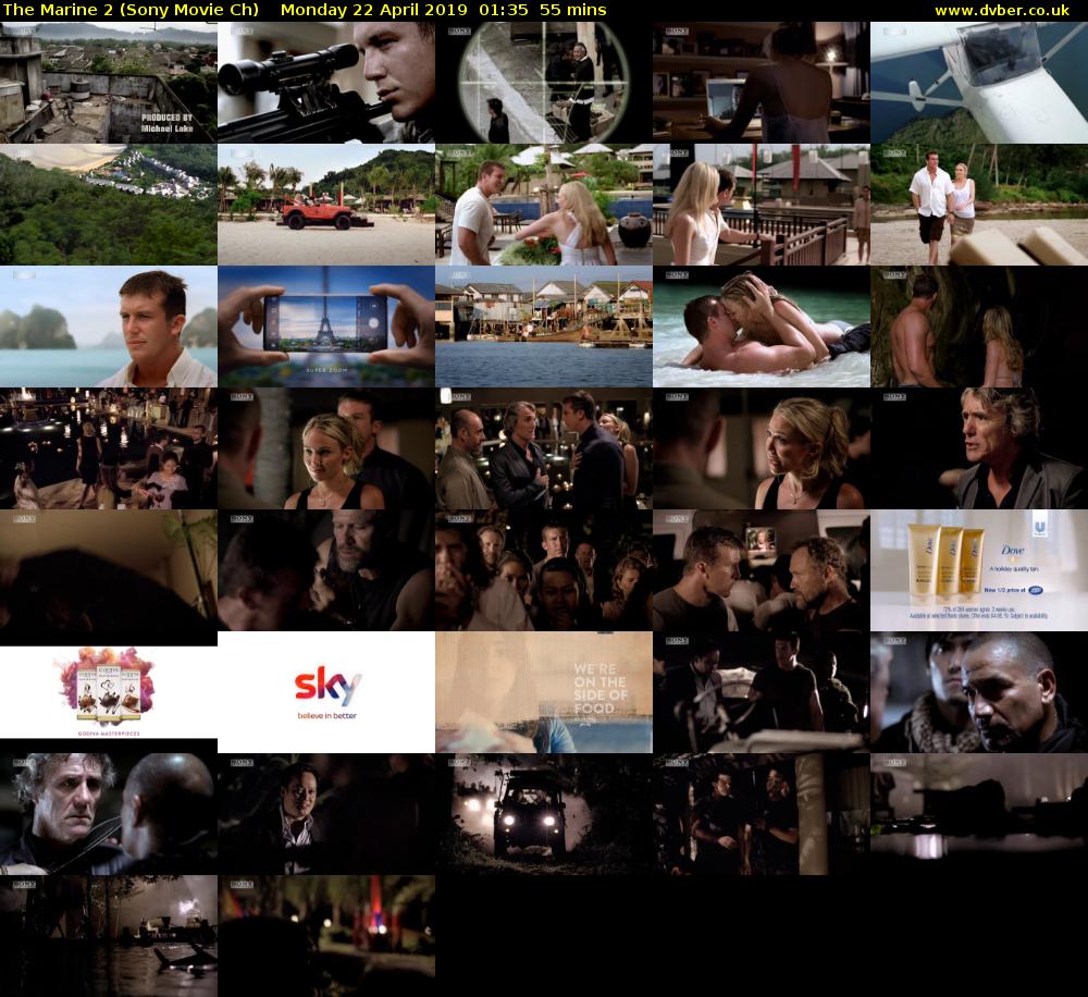 The Marine 2 (Sony Movie Ch) Monday 22 April 2019 01:35 - 02:30