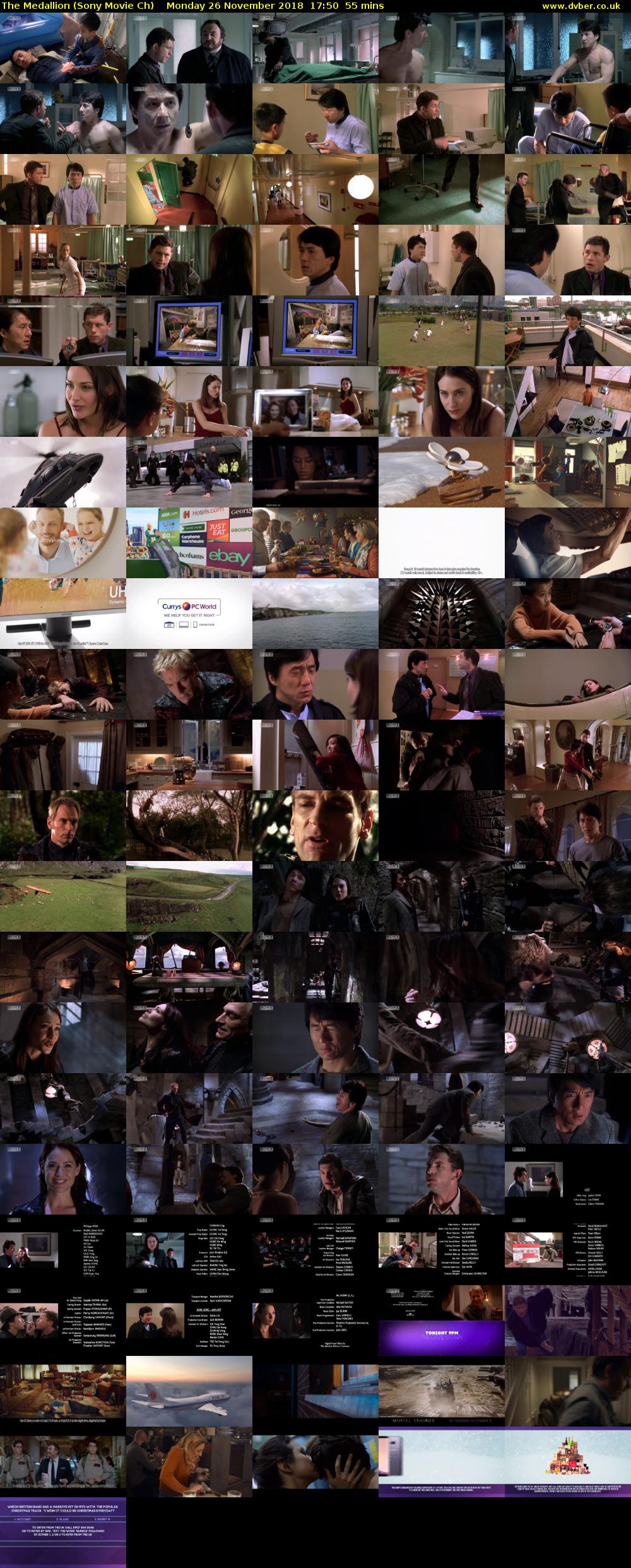 The Medallion (Sony Movie Ch) Monday 26 November 2018 17:50 - 18:45