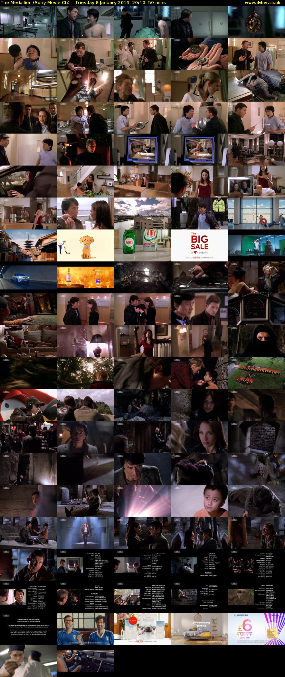 The Medallion (Sony Movie Ch) Tuesday 8 January 2019 20:10 - 21:00