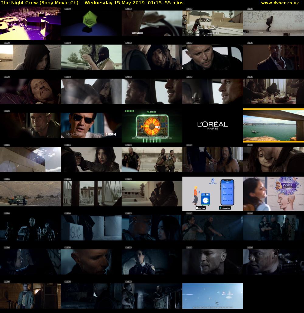 The Night Crew (Sony Movie Ch) Wednesday 15 May 2019 01:15 - 02:10