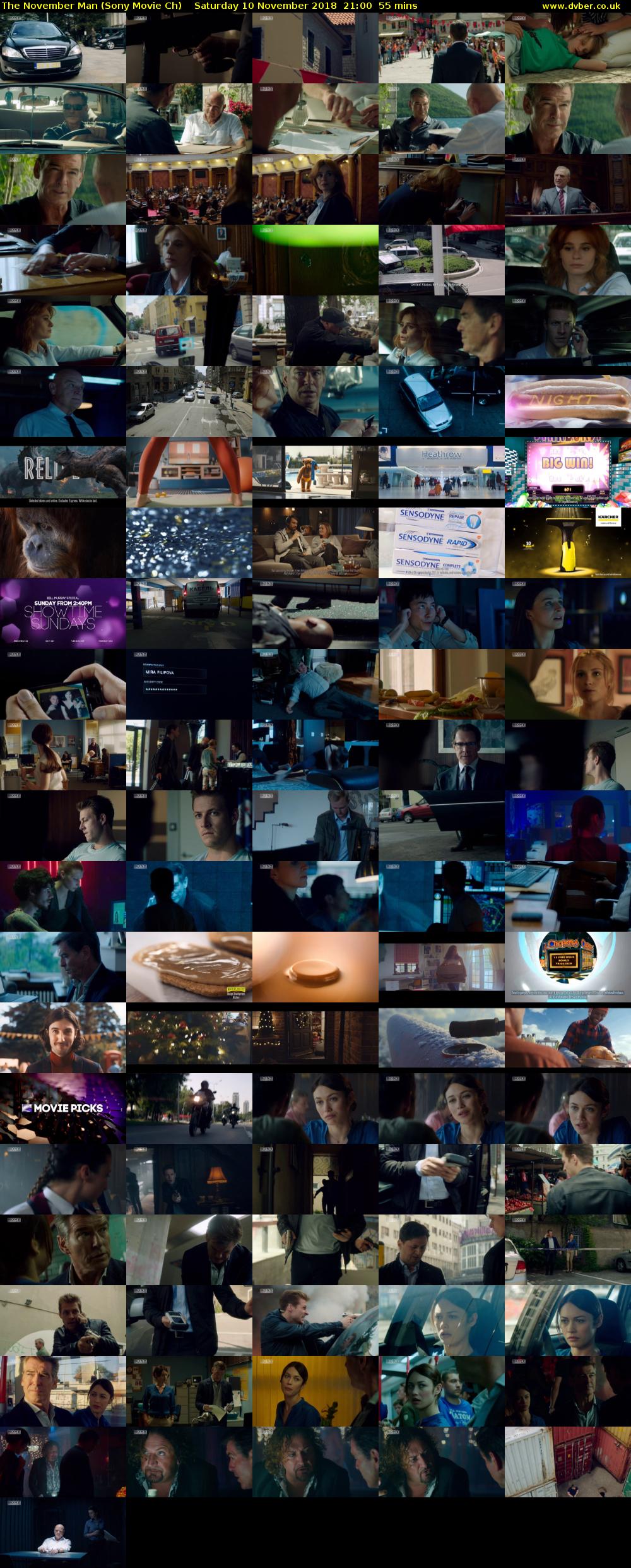 The November Man (Sony Movie Ch) Saturday 10 November 2018 21:00 - 21:55