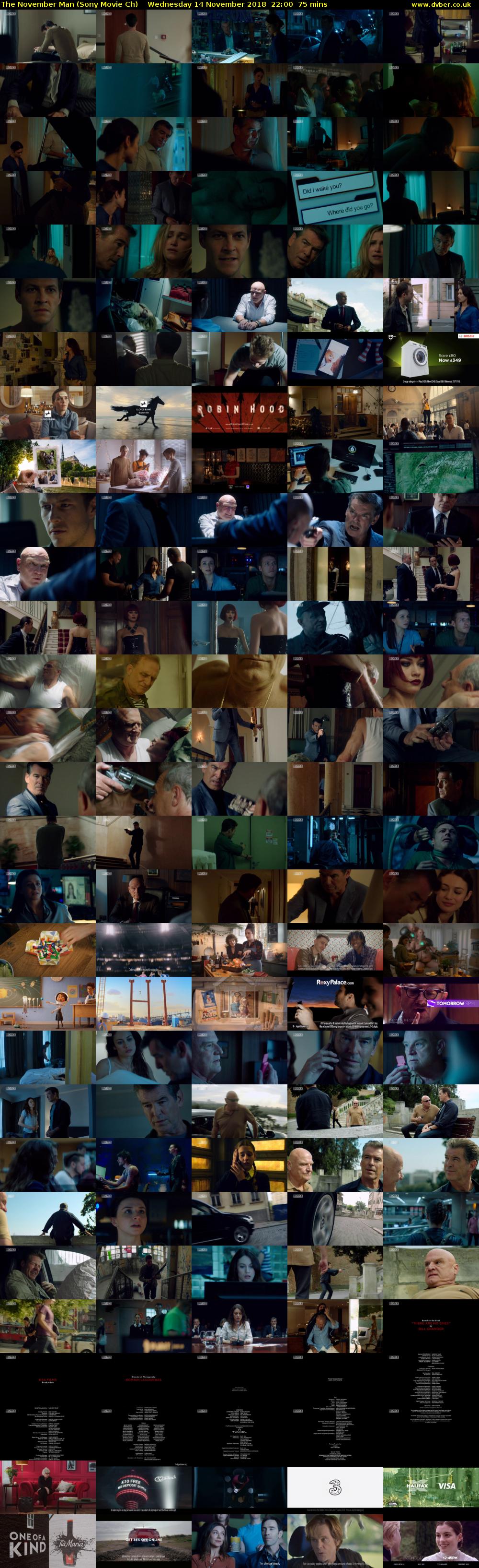 The November Man (Sony Movie Ch) Wednesday 14 November 2018 22:00 - 23:15